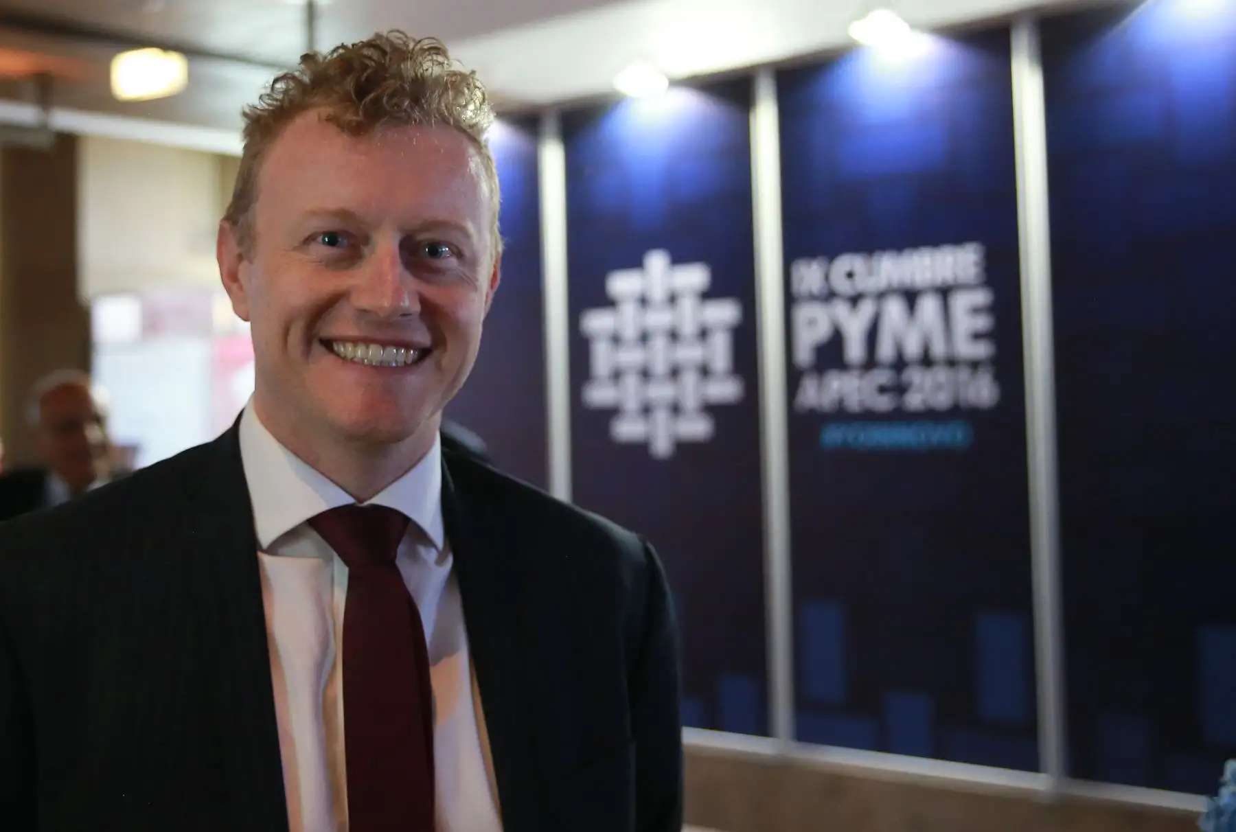 LIMA, PERÚ NOVIEMBRE 17. Exposición de Andrew Ure representante de Google en el marco de la IX Cumbre PYME APEC 2016.