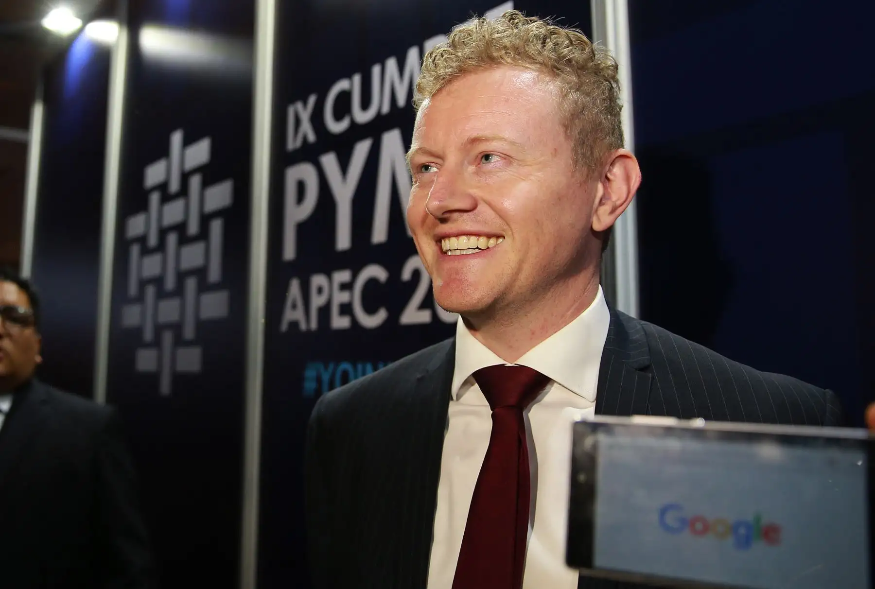 LIMA, PERÚ NOVIEMBRE 17. Exposición de Andrew Ure representante de Google en el marco de la IX Cumbre PYME APEC 2016.
