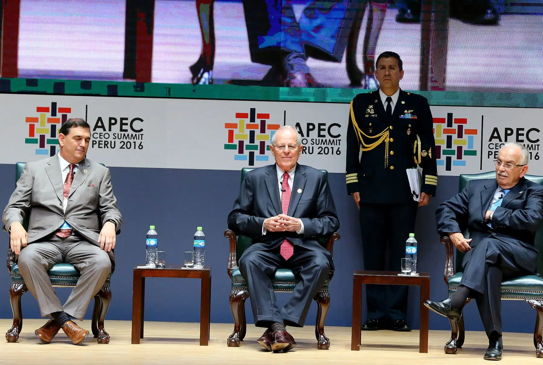 Presidente Kuczynski inaugura la sesión plenaria de la Cumbre Empresarial APEC CEO Summit. Foto: Prensa Presidencia