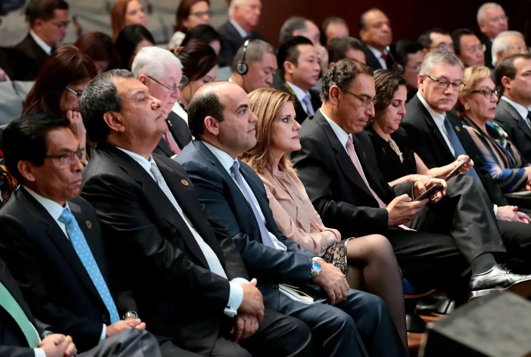 Presidente Kuczynski inaugura la sesión plenaria de la Cumbre Empresarial APEC CEO Summit. Foto: Prensa Presidencia