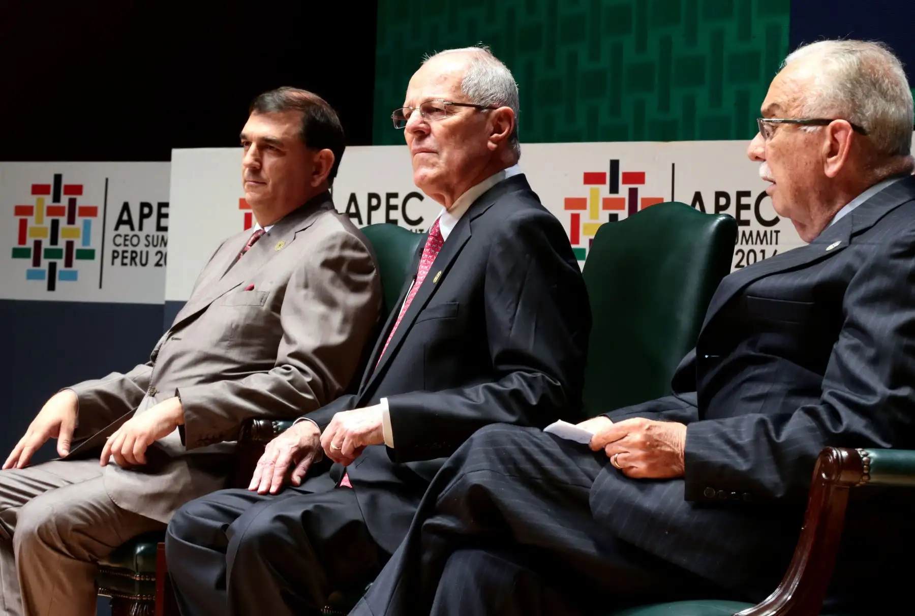 Presidente Kuczynski inaugura la sesión plenaria de la Cumbre Empresarial APEC CEO Summit. Foto: Prensa Presidencia