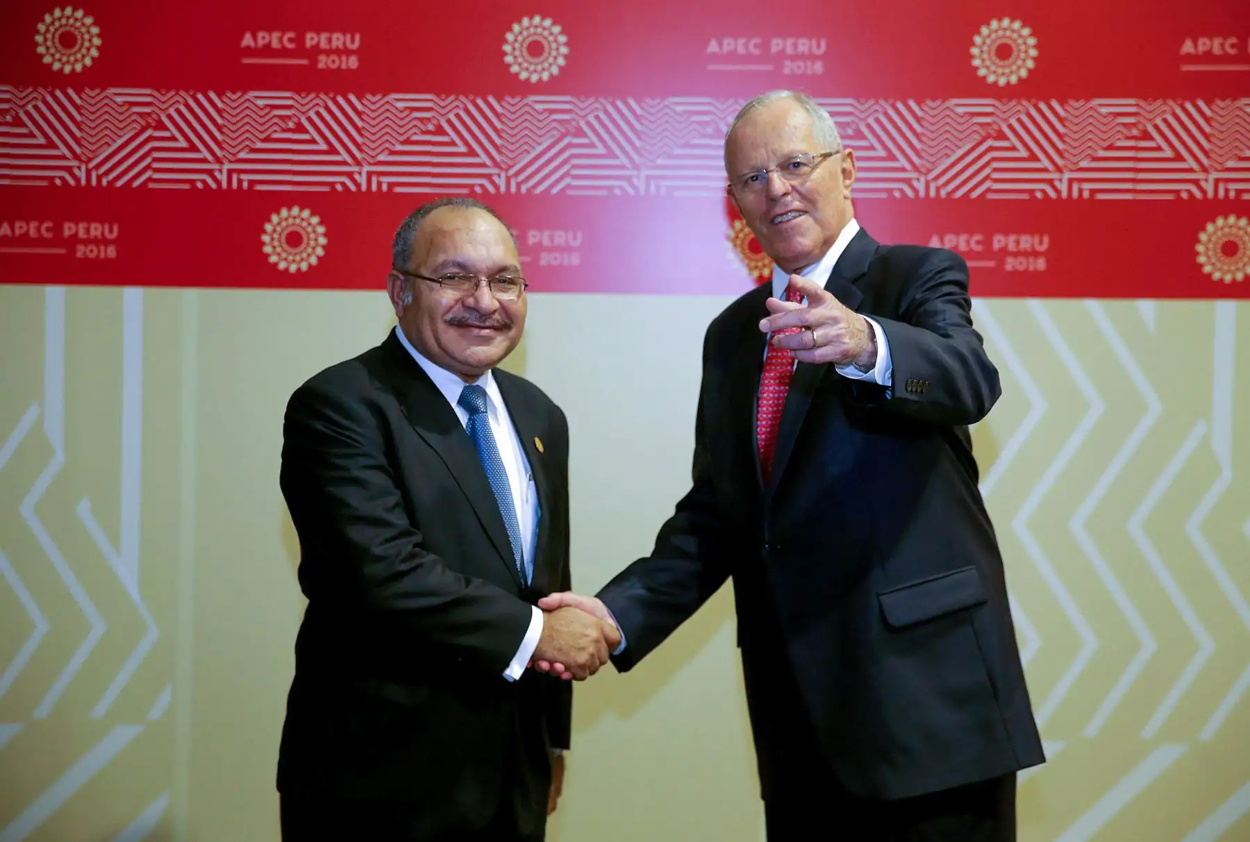 Jefe del Estado, Pedro Pablo Kuczynski, se reunió con el primer ministro de Papua Nueva Guinea, Peter O´Neill.. Foto: ANDINA/ Prensa Presidencia