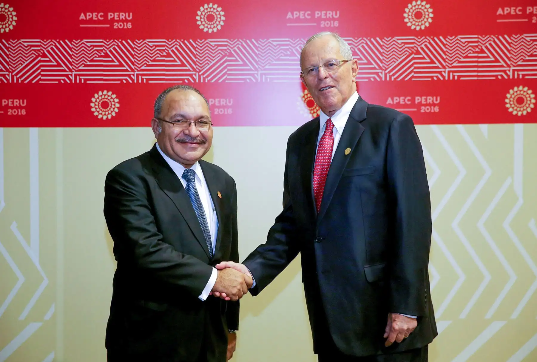 Jefe del Estado, Pedro Pablo Kuczynski, se reunió con el primer ministro de Papua Nueva Guinea, Peter O´Neill.. Foto: ANDINA/ Prensa Presidencia