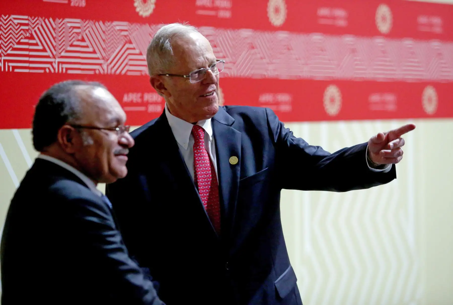 Jefe del Estado, Pedro Pablo Kuczynski, se reunió con el primer ministro de Papua Nueva Guinea, Peter O´Neill.. Foto: ANDINA/ Prensa Presidencia