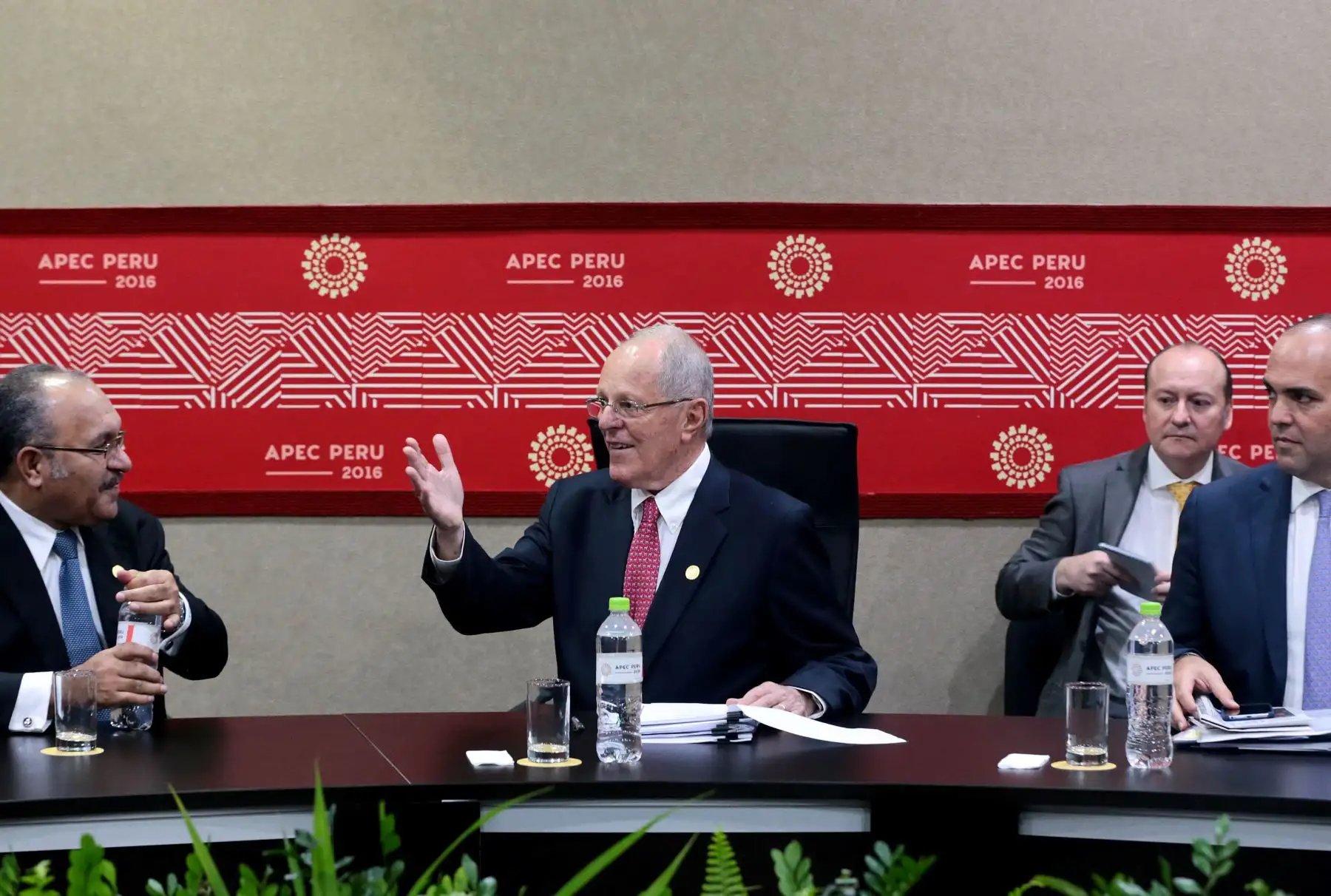 Jefe del Estado, Pedro Pablo Kuczynski, se reunió con el primer ministro de Papua Nueva Guinea, Peter O´Neill.. Foto: ANDINA/ Prensa Presidencia