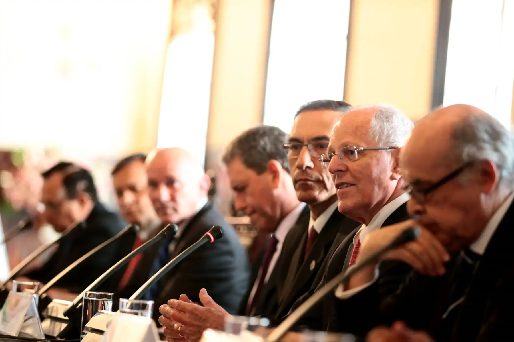 Reunión de trabajo ampliada de las delegaciones del Perú y Japón en Palacio de Gobierno ANDINA/Prensa Presidencia