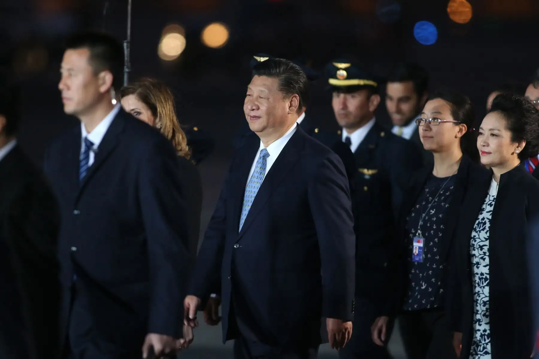 LIMA,PERÚ-NOVIEMBRE 18. Llegada del líder de la economía de China, Xi Jinping, al Grupo Aéreo N.º 8 de la FAP. Foto: ANDINA/archivo.