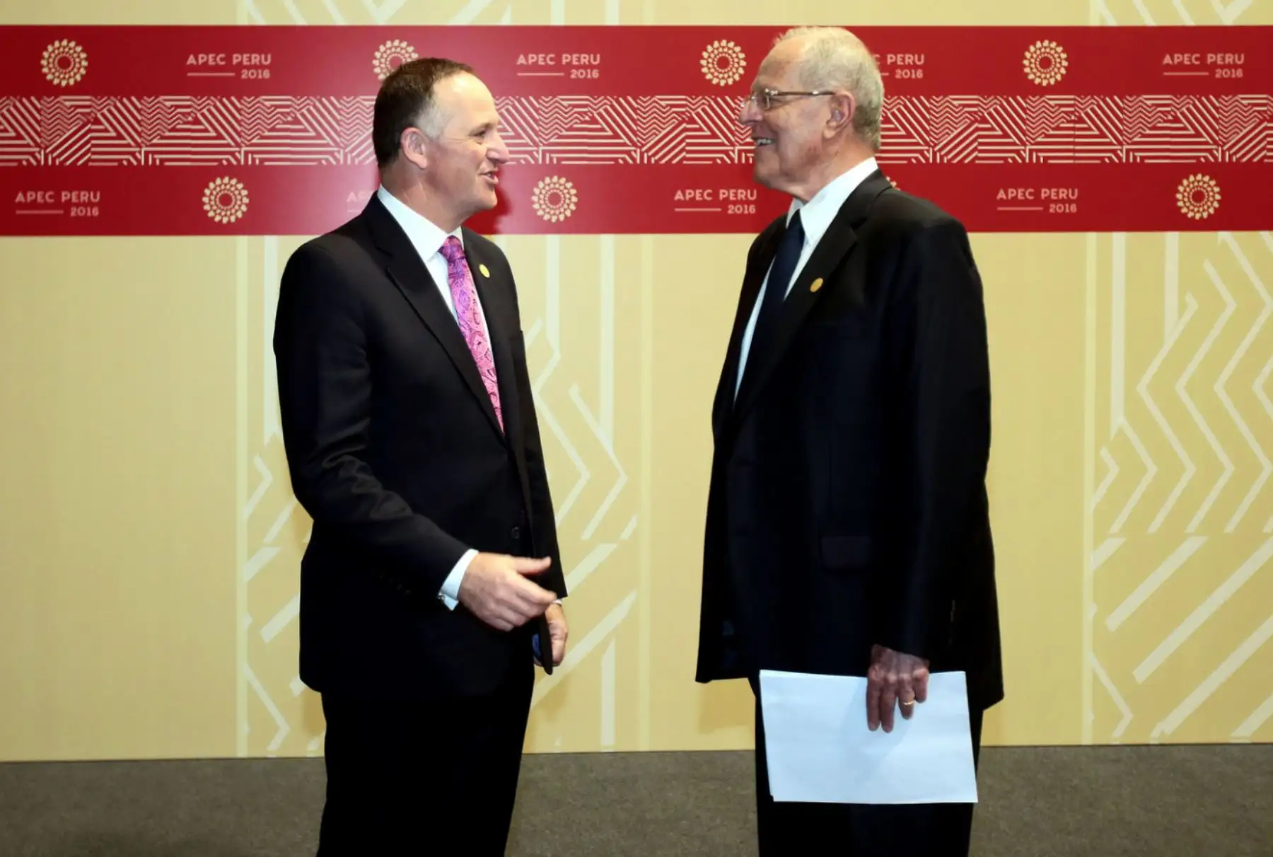 LIMA, PERÚ - NOVIEMBRE 18. Encuentro bilateral del presidente Pedro Pablo Kuczynski con el Primer Ministro de Nueva Zelanda, John Key, en el marco de APEC 2016

Foto:ANDINA / Presidencia.