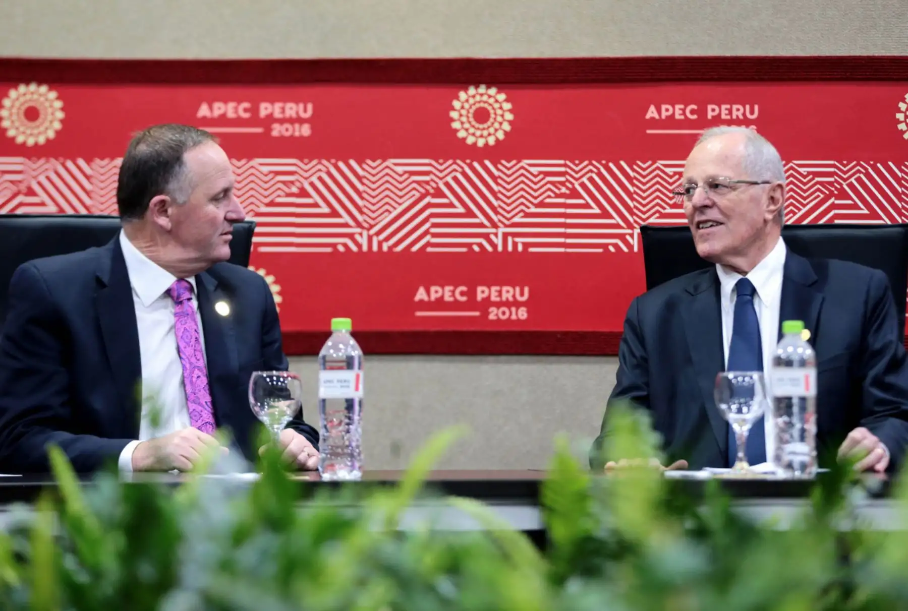 LIMA, PERÚ - NOVIEMBRE 18. Encuentro bilateral del presidente Pedro Pablo Kuczynski con el Primer Ministro de Nueva Zelanda, John Key, en el marco de APEC 2016

Foto:ANDINA / Presidencia.