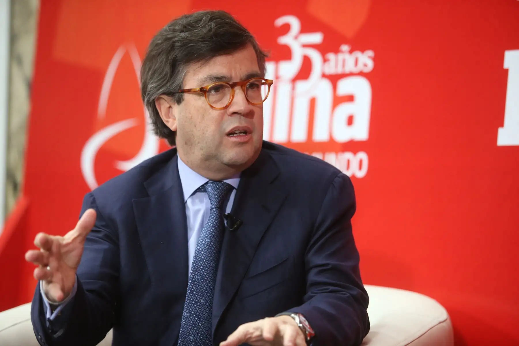 LIMA, PERÚ NOVIEMBRE 19. Alberto Moreno, presidente del BID, en los estudios de ANDINA TV.

Foto: ANDINA/Juan Carlos Guzmán Negrini.
