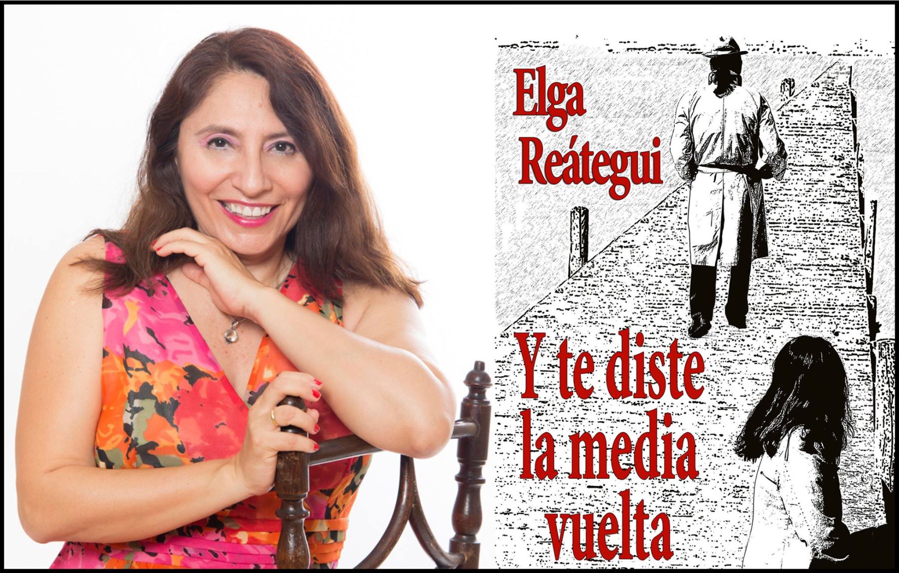 Elga Reátegui llega de España para presentar su reciente libro.