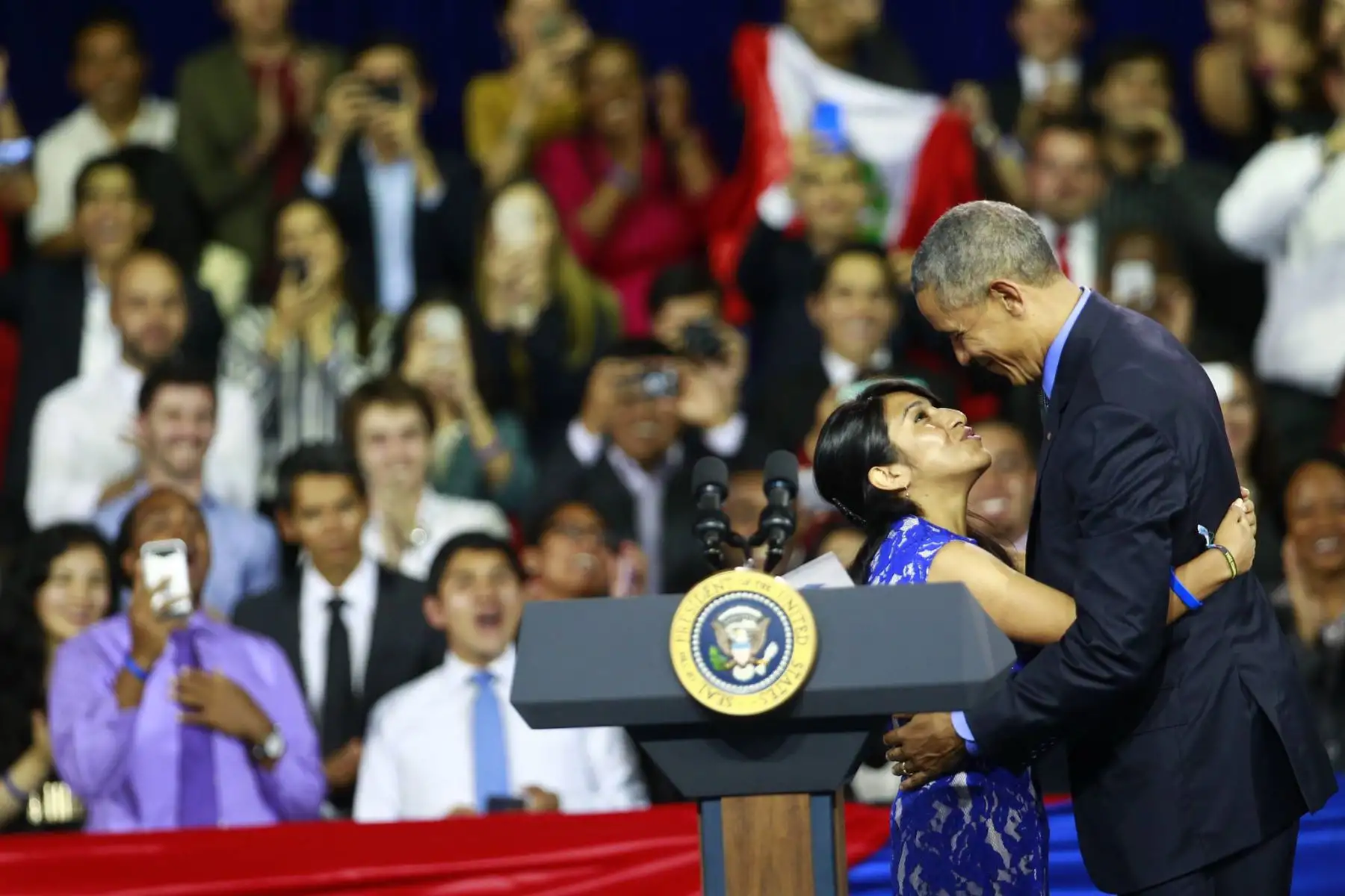 El presidente de Estados Unidos, Barack Obama, exhortó hoy a los jóvenes de las Américas a seguir trabajando. Foto: ANDINA/Jhony Laurente.