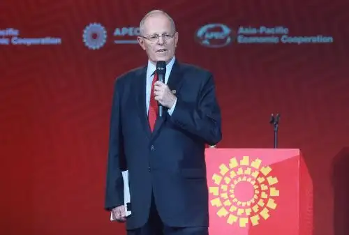 LIMA,PERU-NOVIEMBRE 20.  Presidente Pedro Pablo Kuczynski, presenta la 24º Declaración de Líderes APEC 2016, en el Centro de Convenciones de Lima. Foto: ANDINA/Jhony Laurente