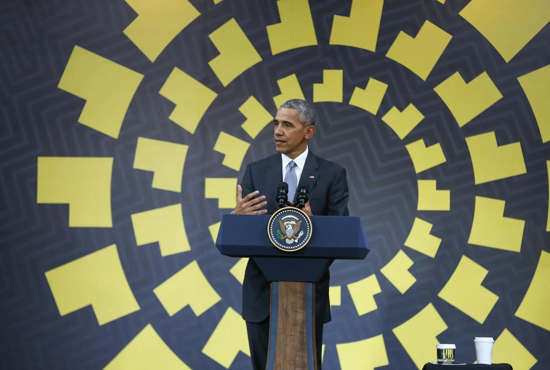 Conferencia de prensa del presidente de Estados Unidos, Barack Obama, en la 24º Cumbre de Líderes del Foro de Cooperación Asia Pacífico (APEC). Foto: ANDINA/ Vidal Tarqui