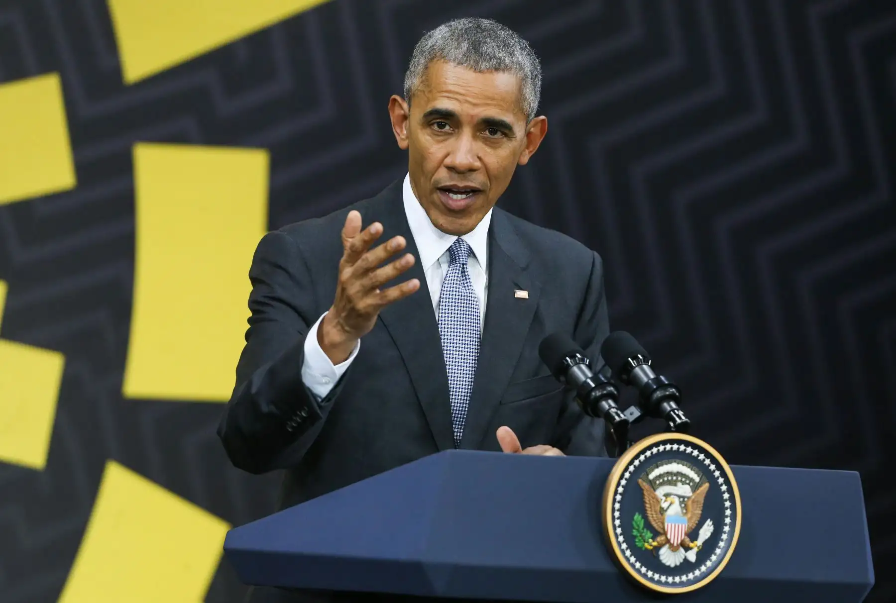 Conferencia de prensa del presidente de Estados Unidos, Barack Obama, en la 24º Cumbre de Líderes del Foro de Cooperación Asia Pacífico (APEC). Foto: ANDINA/ Vidal Tarqui