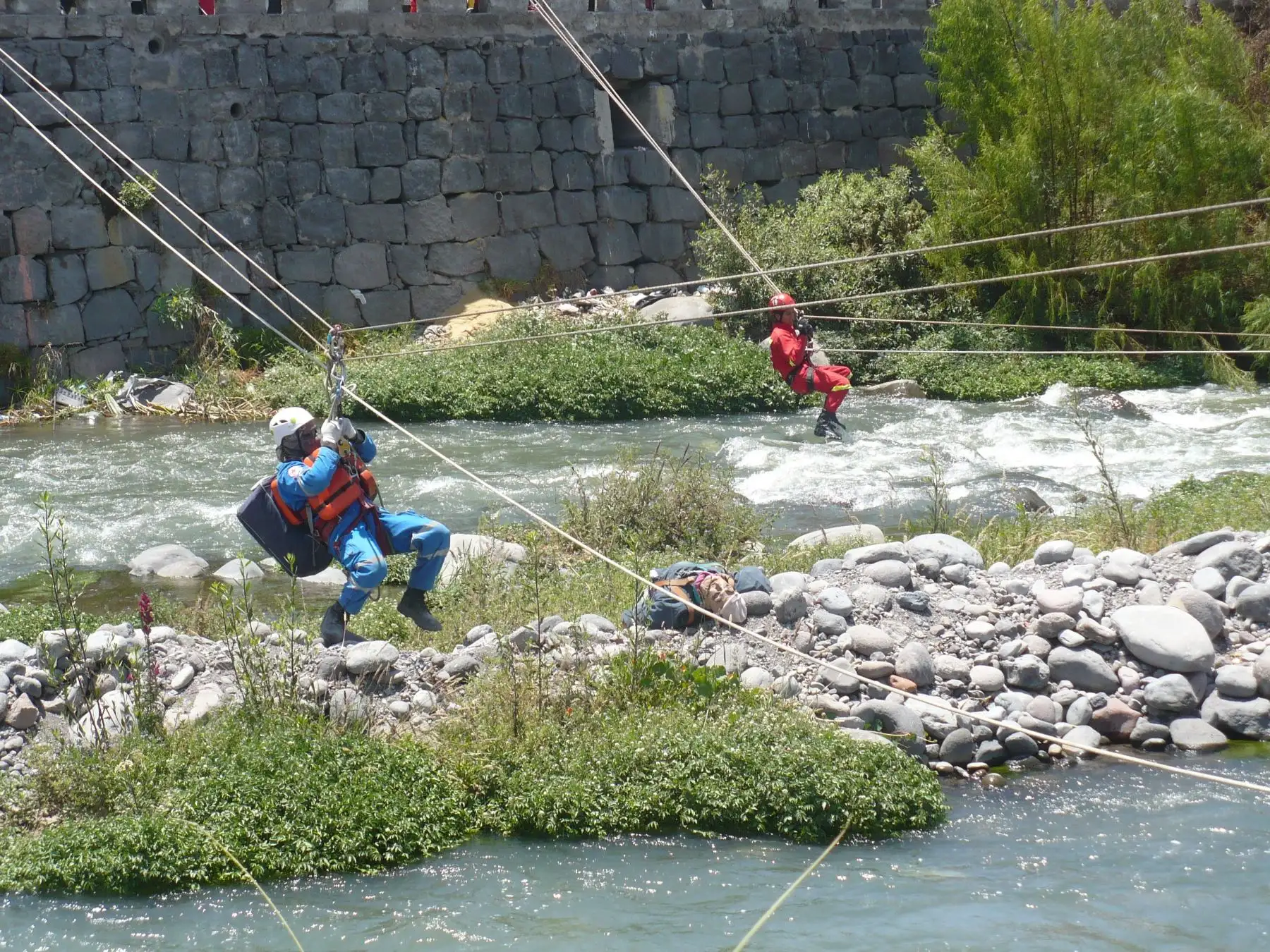 Escenario planteado para el ejercicio fue el incremento del caudal del río Chili por el colapso de la represa El Frayle, cuya estructura se encuentra dañada.