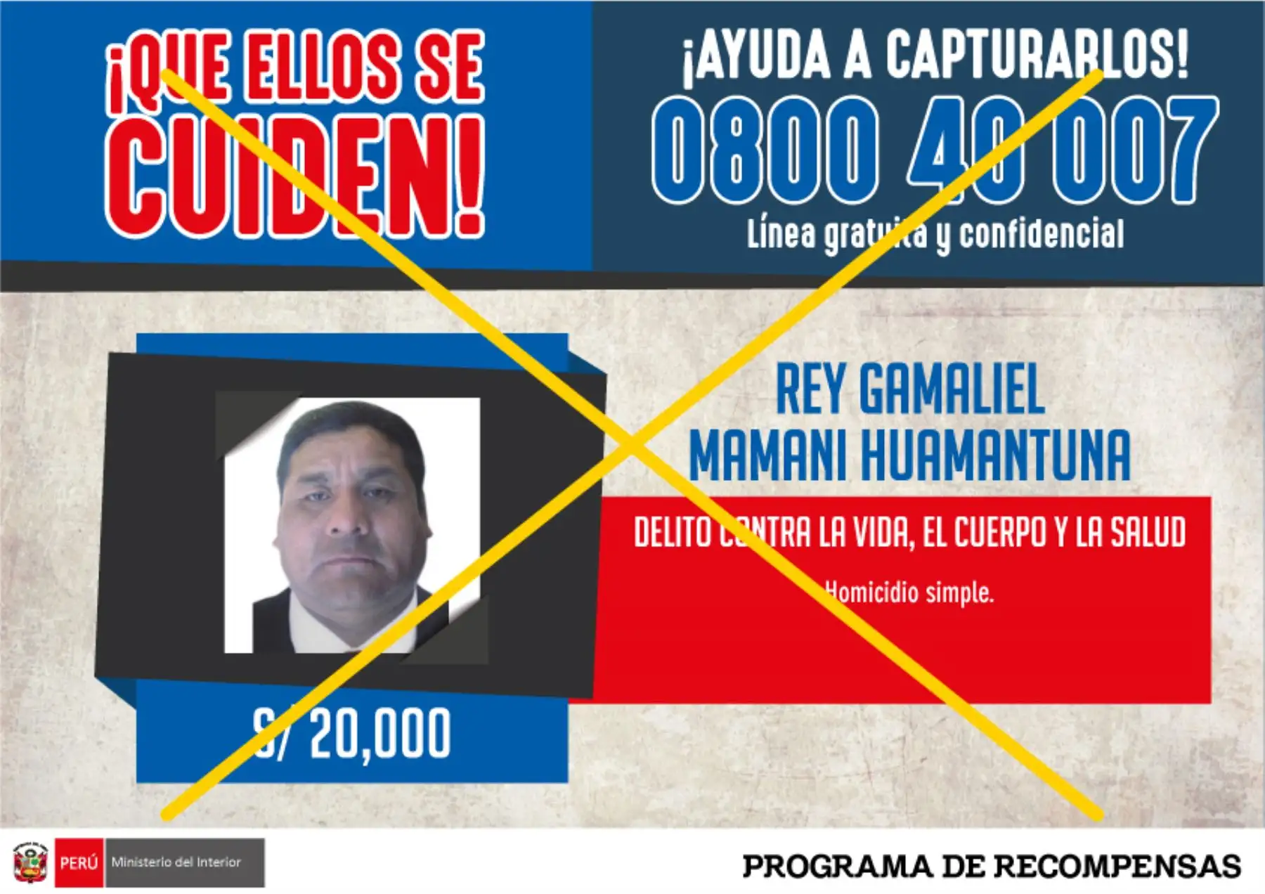 Detenido cayó en La Victoria. Foto: Mininter
