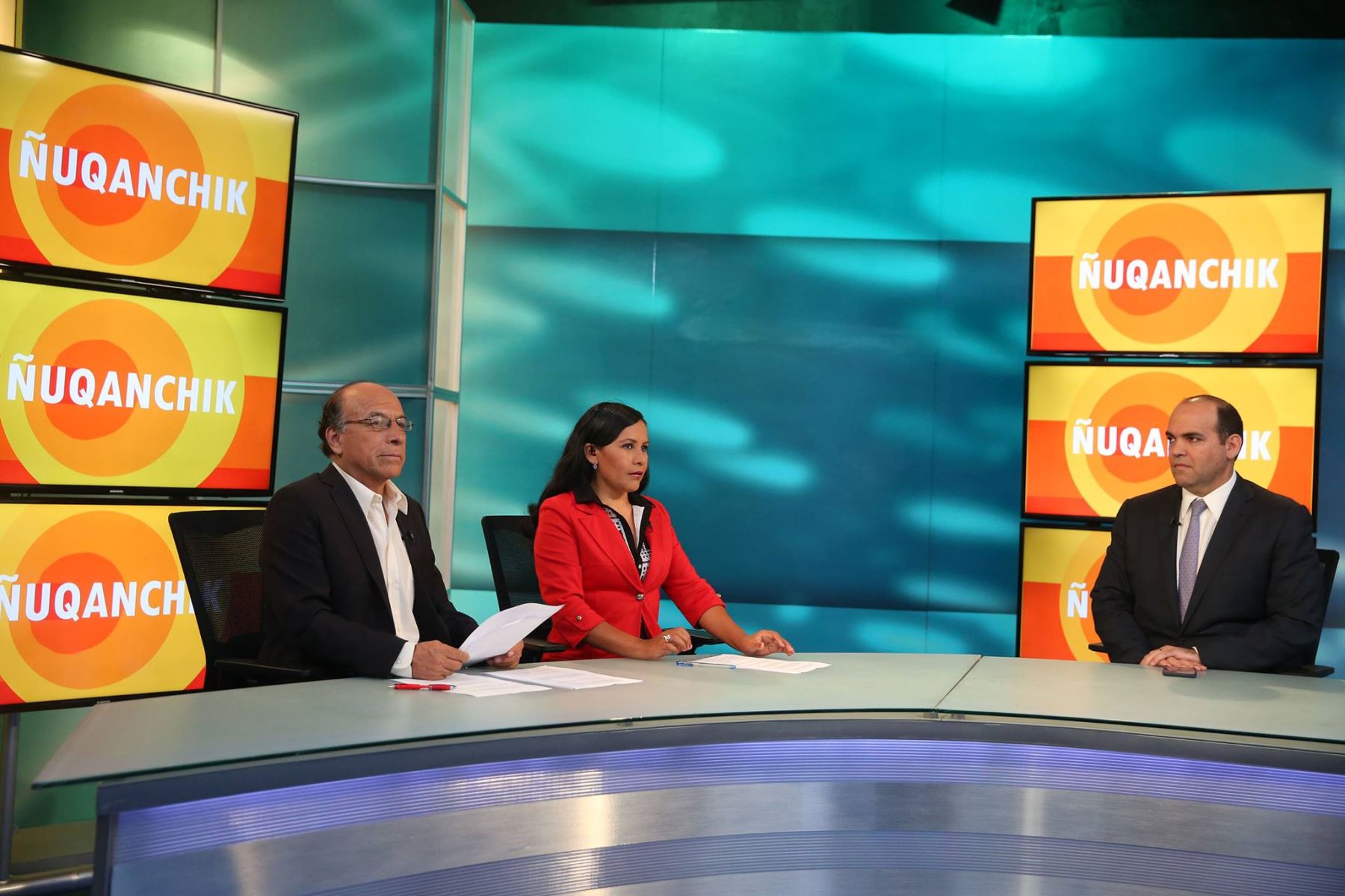 Presidente del Consejo de Ministros, Fernando Zavala en lanzamiento de noticiero en quechua de TV Perú Foto: ANDINA/Vidal Tarqui