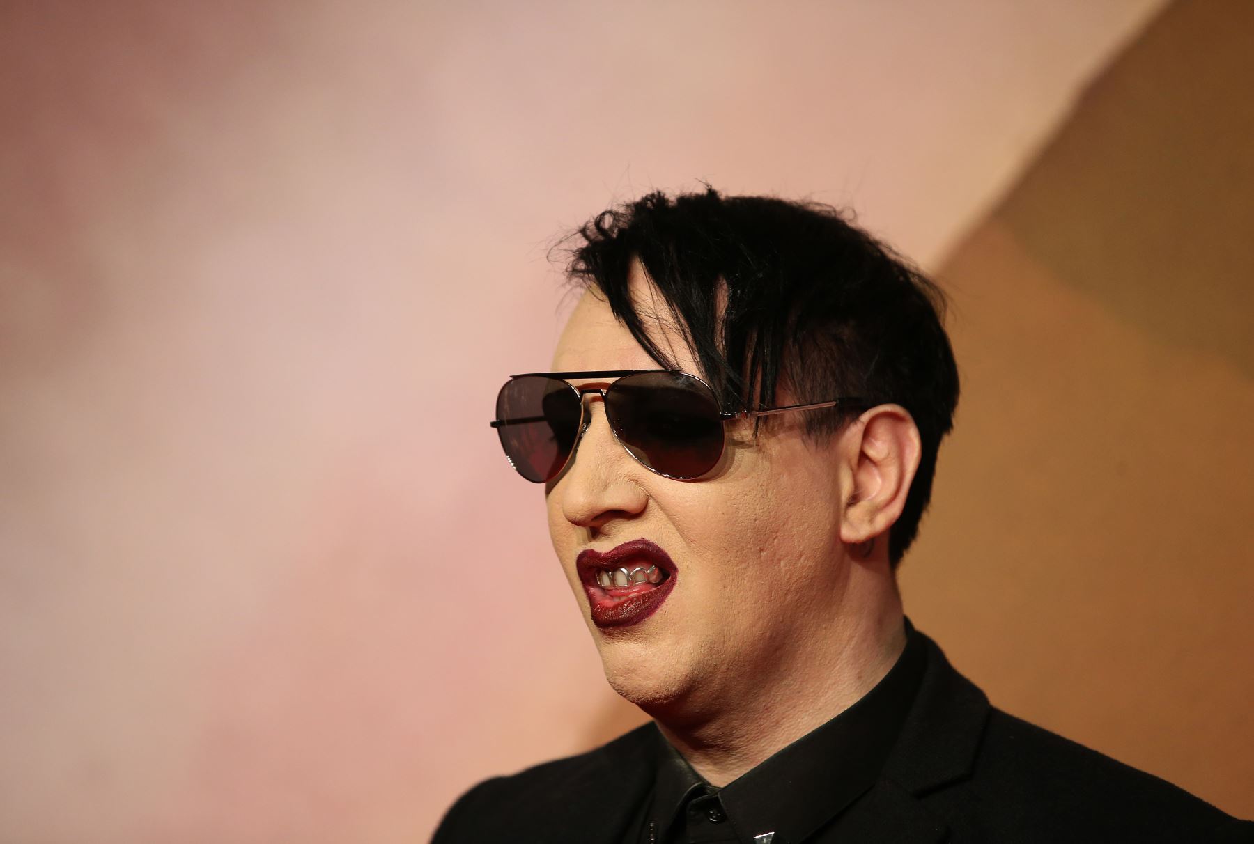 El excéntrico cantante de heavy metal, Marilyn Manson.