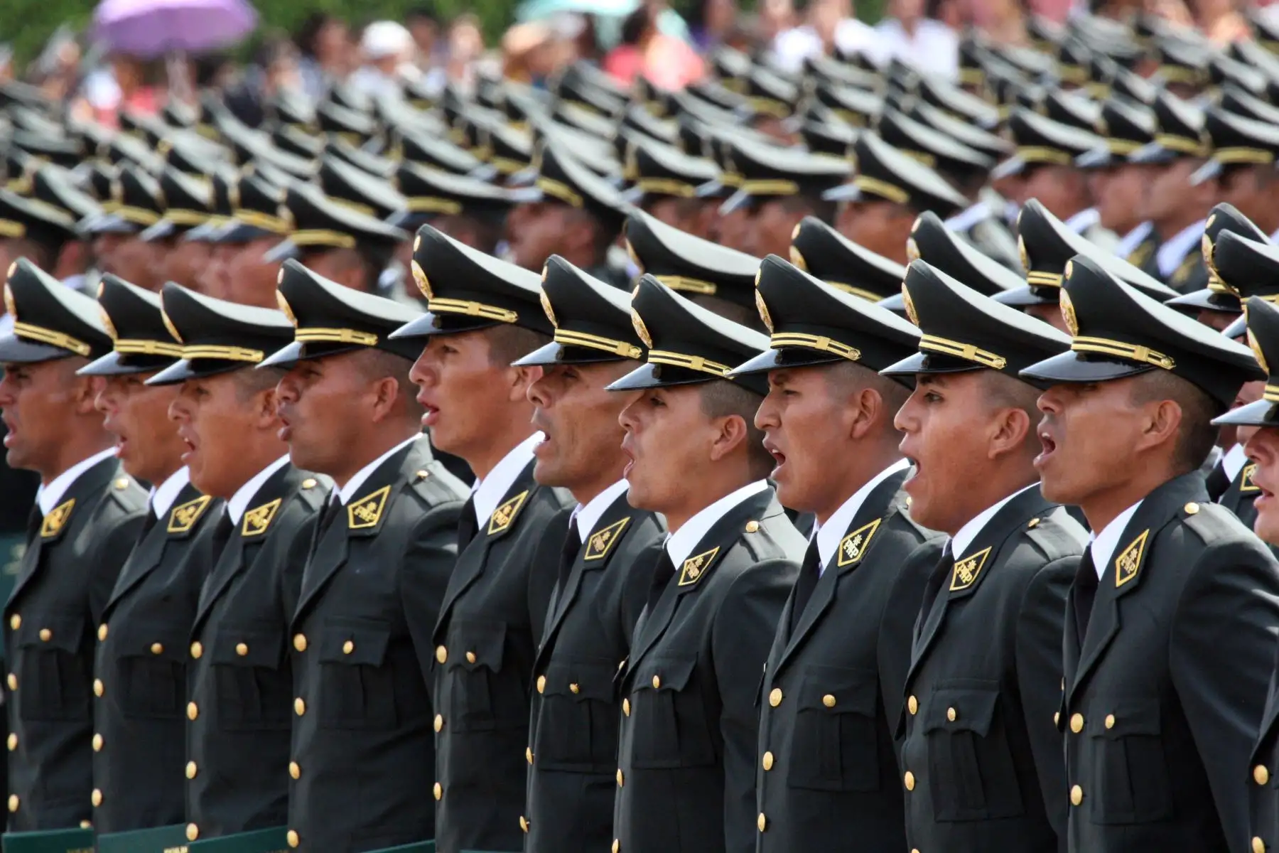 Nuevo policías se dedicarán a labores de investigación policial cuando egresen de escuela el próximo año. Foto: ANDINA/Jhony Laurente