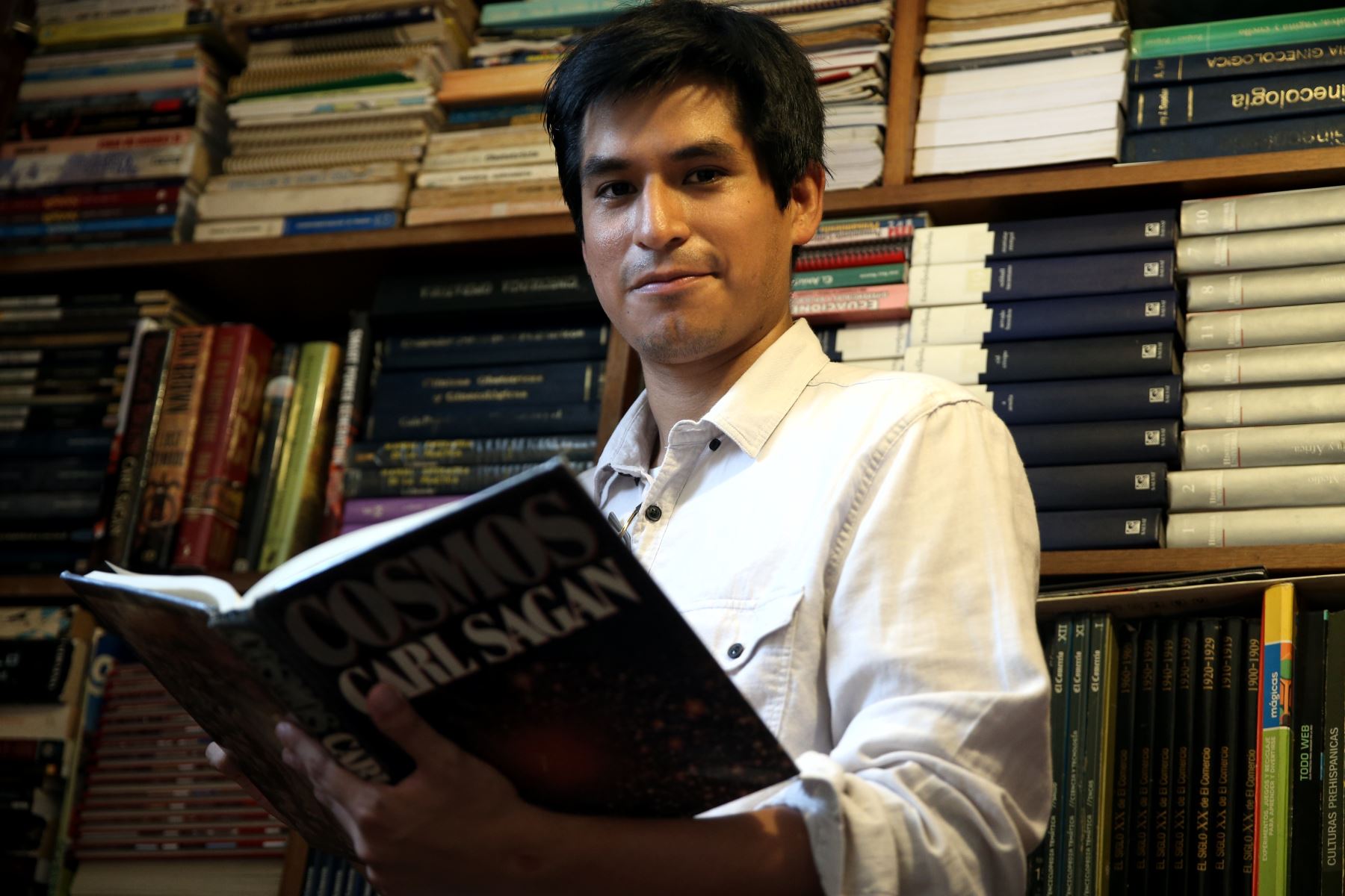 Marco Carrasco, destacado estudiante peruano. Foto: ANDINA/Oscar Farje