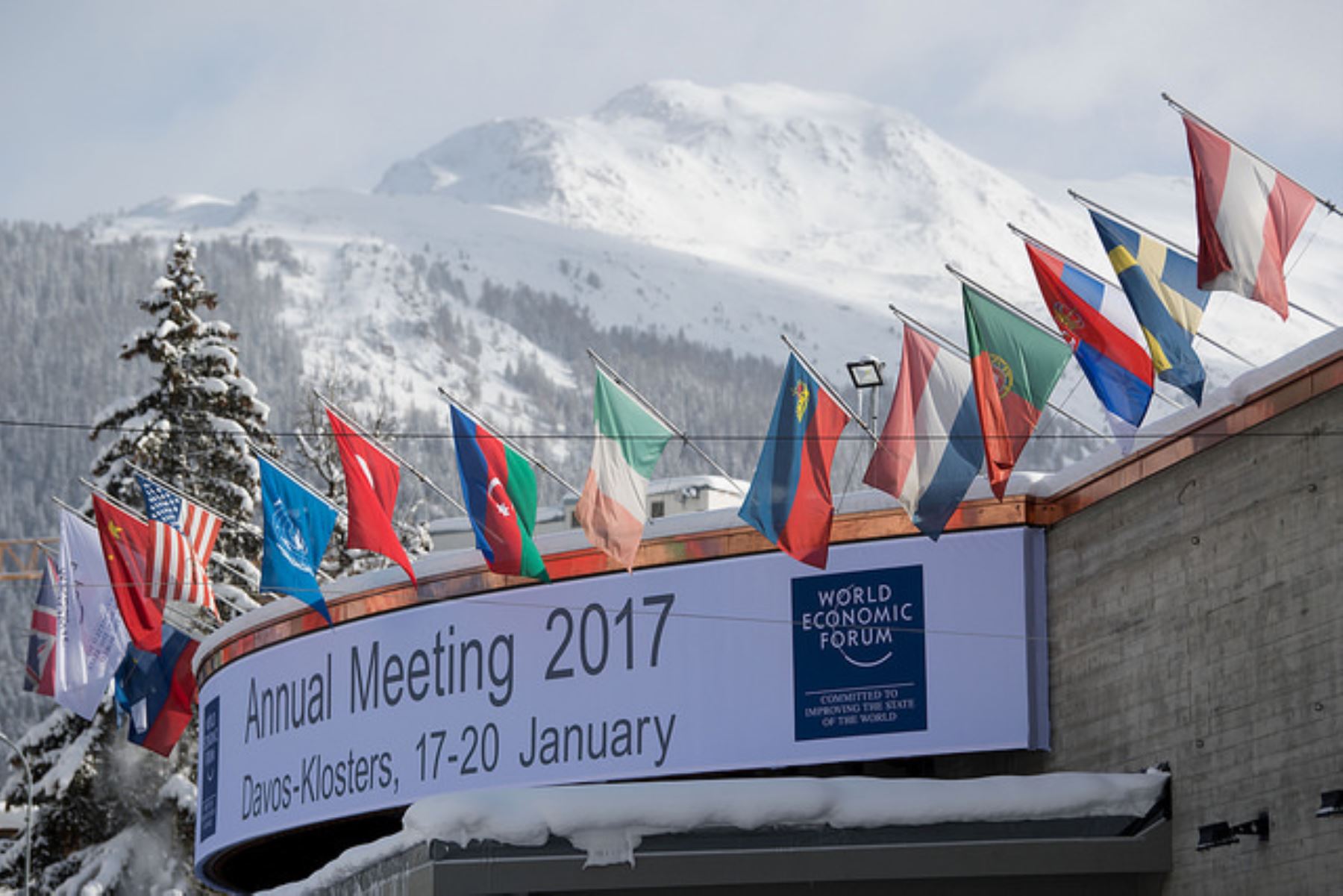 Vista de la sede del  Foro Económico Mundial en Davos. Foto: WEF