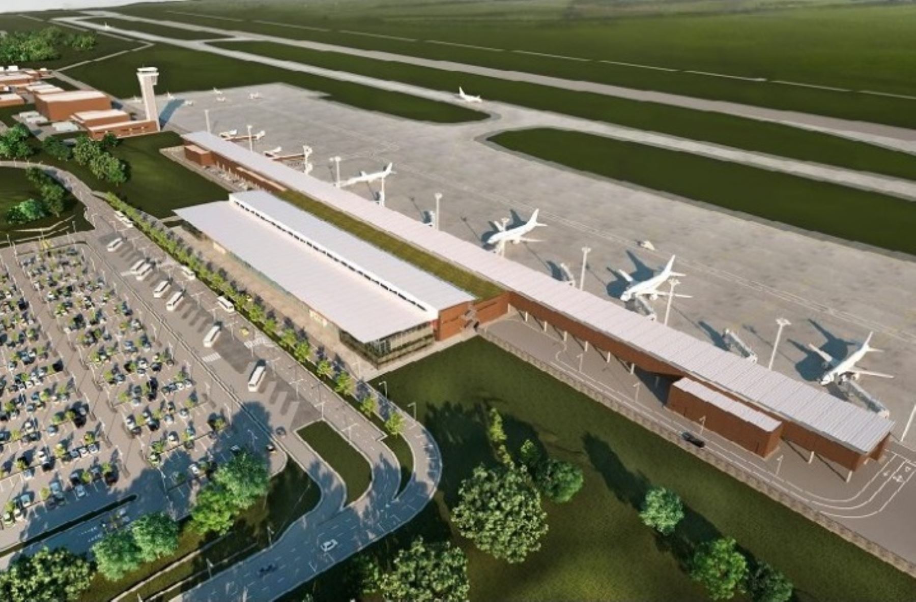 Proyecto del futuro aeropuerto internacional de Chinchero. Cortesía
