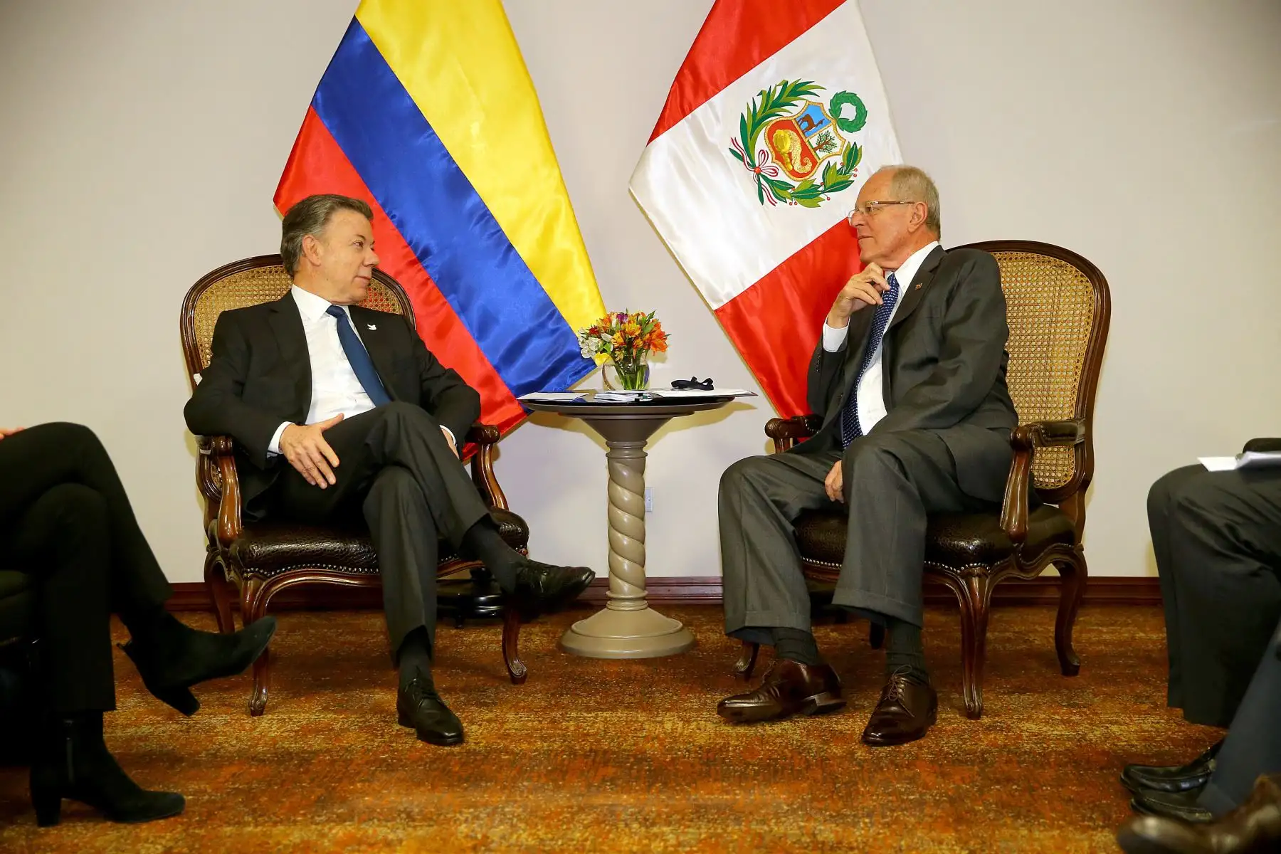 AREQUIPA-PERU ENERO 27. Presidentes de Perú, Pedro Pablo Kuczynski; y de Colombia, Juan Manuel Santos, se reúnen en Arequipa.Foto: ANDINA/Prensa Presidencia