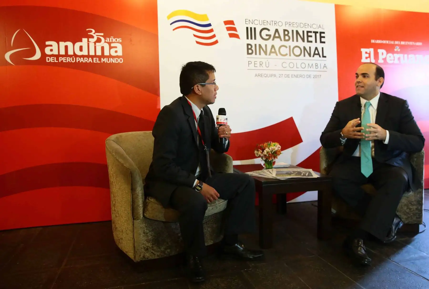 AREQUIPA-PERU-ENERO 27. Entrevista del Primer Ministro Zavala a la Agencia Andina.Foto:ANDINA/Carlos Lezama