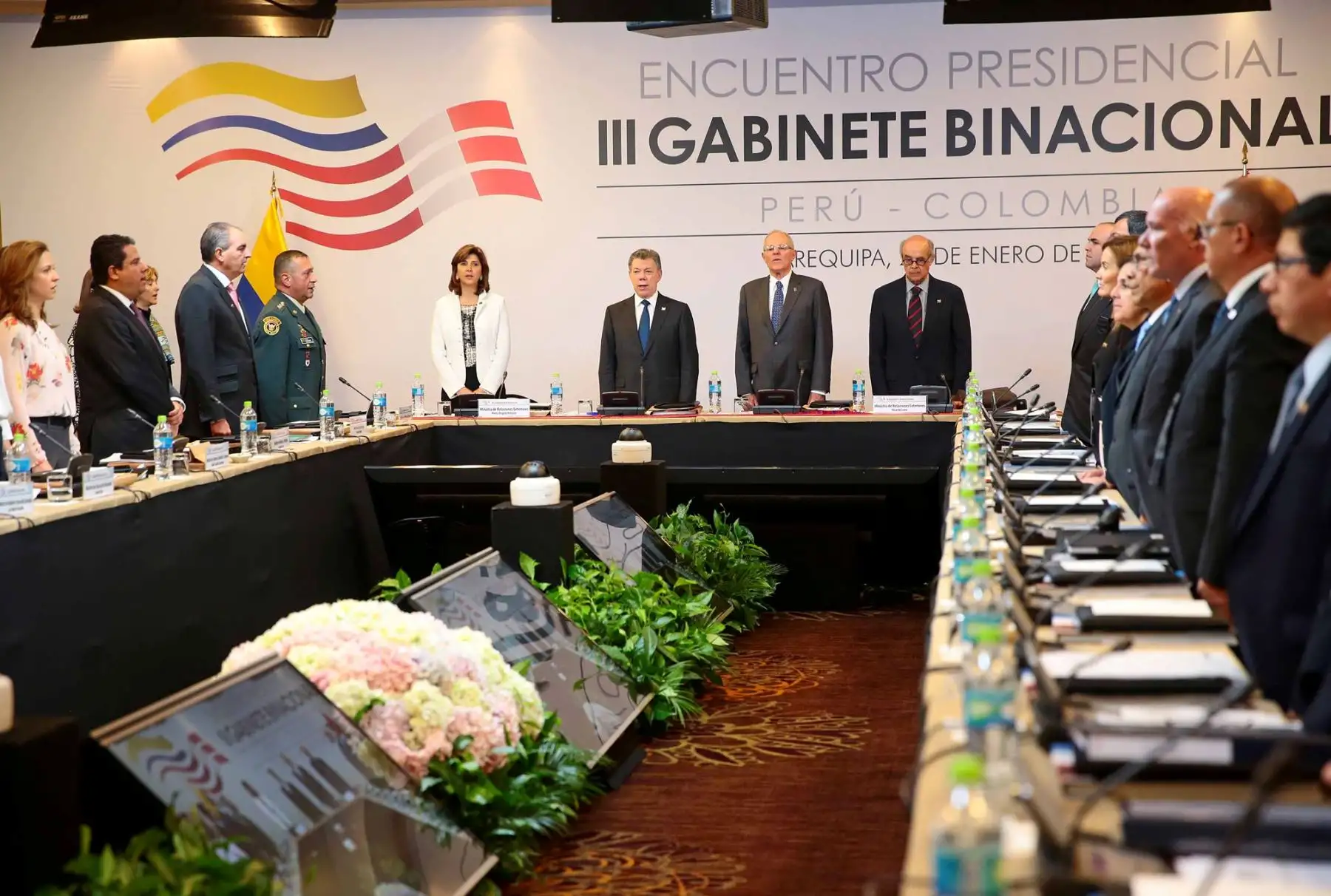 AREQUIPA-PERU ENERO 27. Encuentro Presidencial y III Gabinete  Bilateral Perú y Colombia. Foto: ANDINA/Carlos Lezama