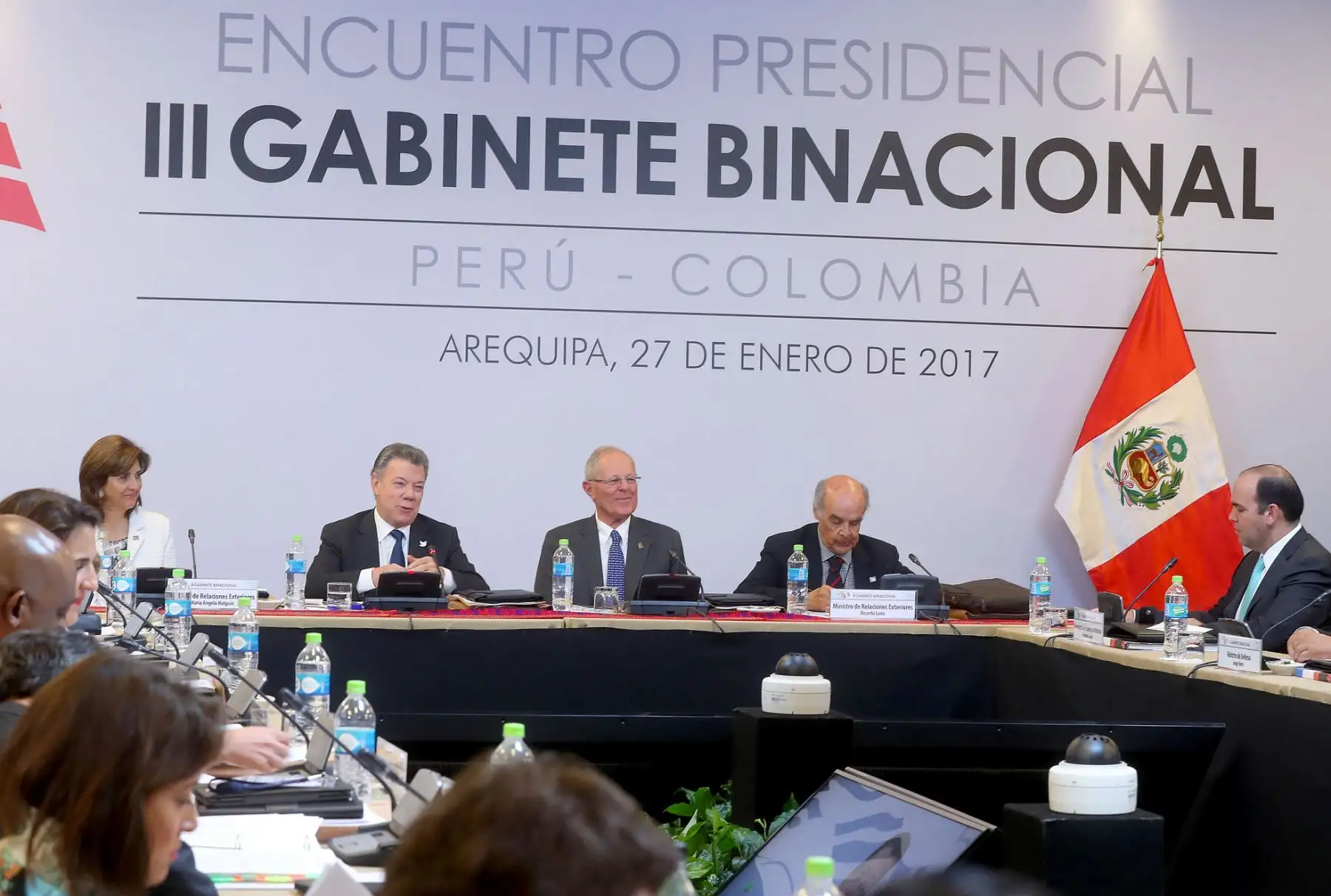 AREQUIPA-PERU ENERO 27. Encuentro Presidencial y III Gabinete  Bilateral Perú y Colombia. Foto: ANDINA/Prensa Presidencia