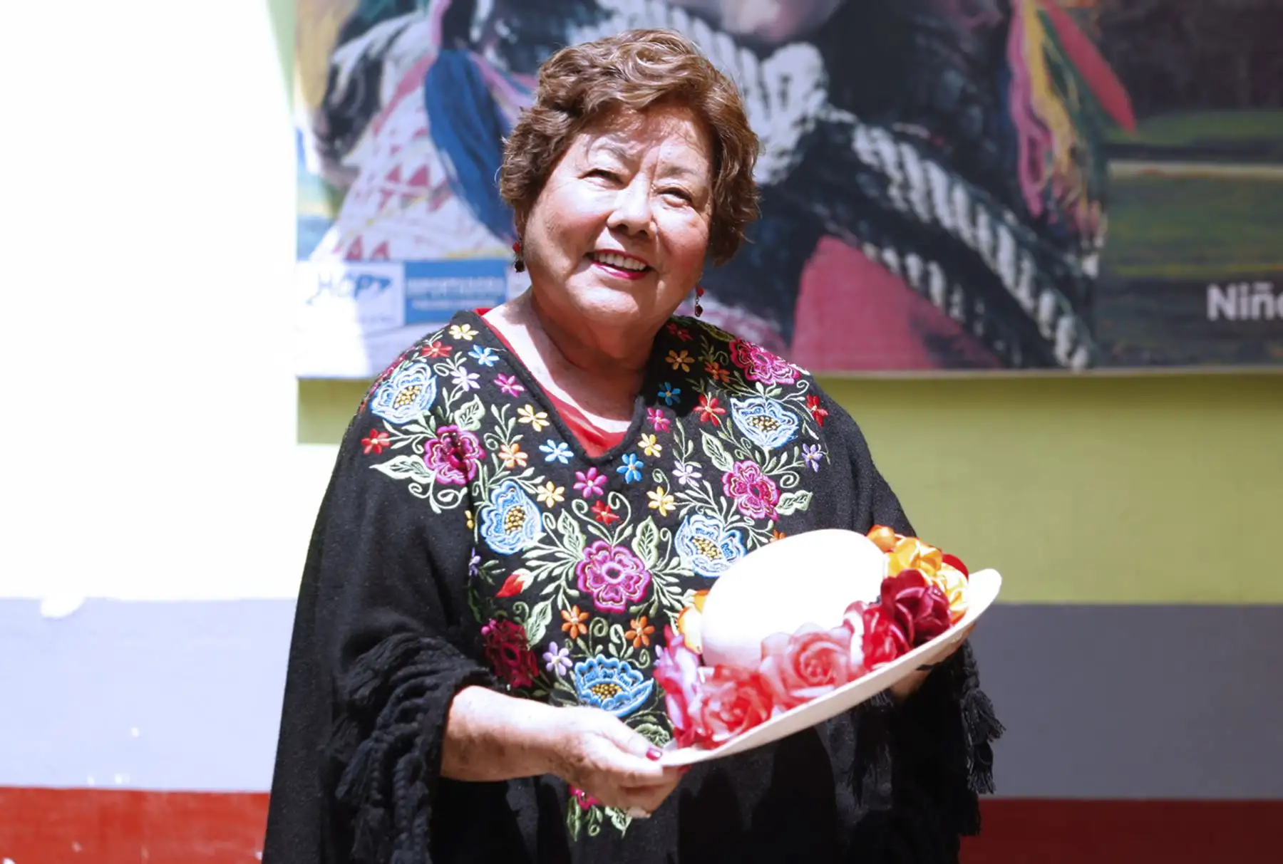 Angélica Harada Vásquez Kobayashi, cantante de folclor andino conocida como la "Princesita de Yungay". ANDINA/Eddy Ramos