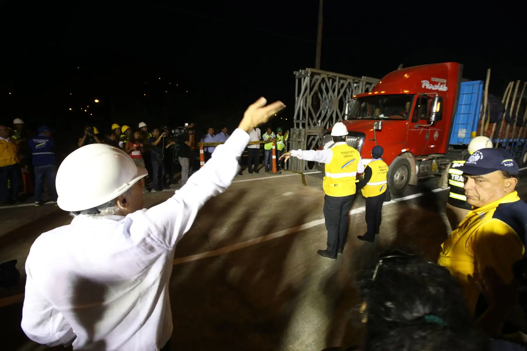 LIMA,PERÚ-FEBRERO 09.Alcalde de Lima, Luis Castañeda, inauguró el puente modular Bayli en la vía rápida Ramiro Prialé. Foto:ANDINA/archivo.