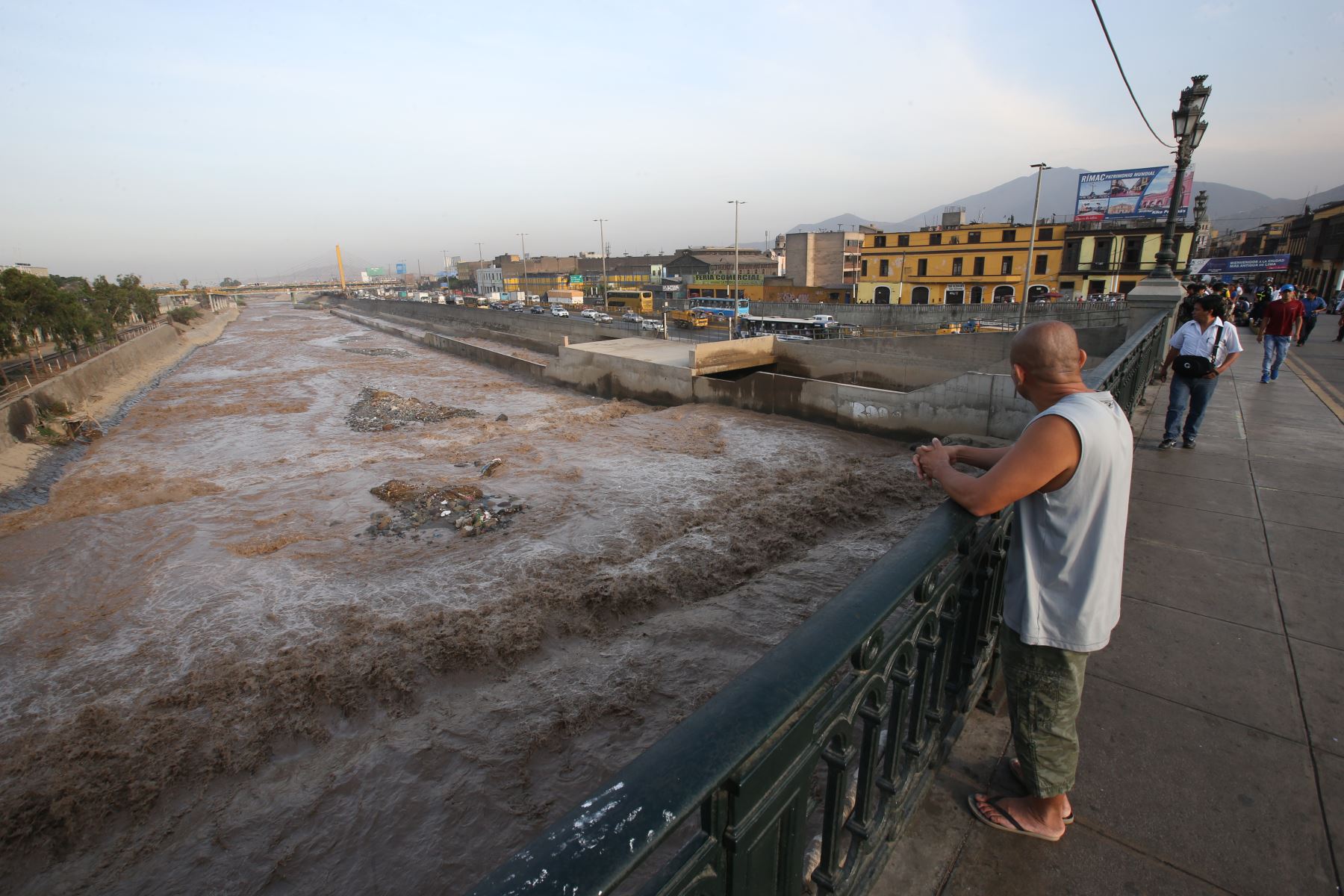 LIMA,PERÚ-FEBRERO 09.Crecimiento de caudal del río Rímac tras huaicos en Huarochirí. Foto:ANDINA/archivo.