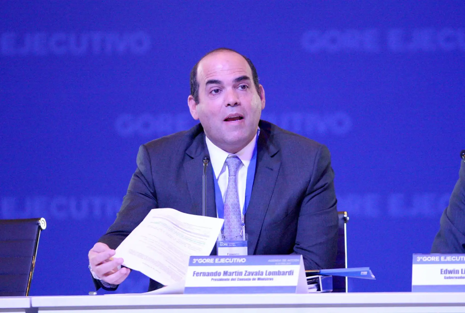 LIMA, PERÚ- FEBRERO 09. Primer Ministro Fernando Zavala, inaguró  III Gore Ejecutivo ”Agenda de Acción” 2017, en el Centro de Convenciones. Foto Andina/Jhony Laurente.