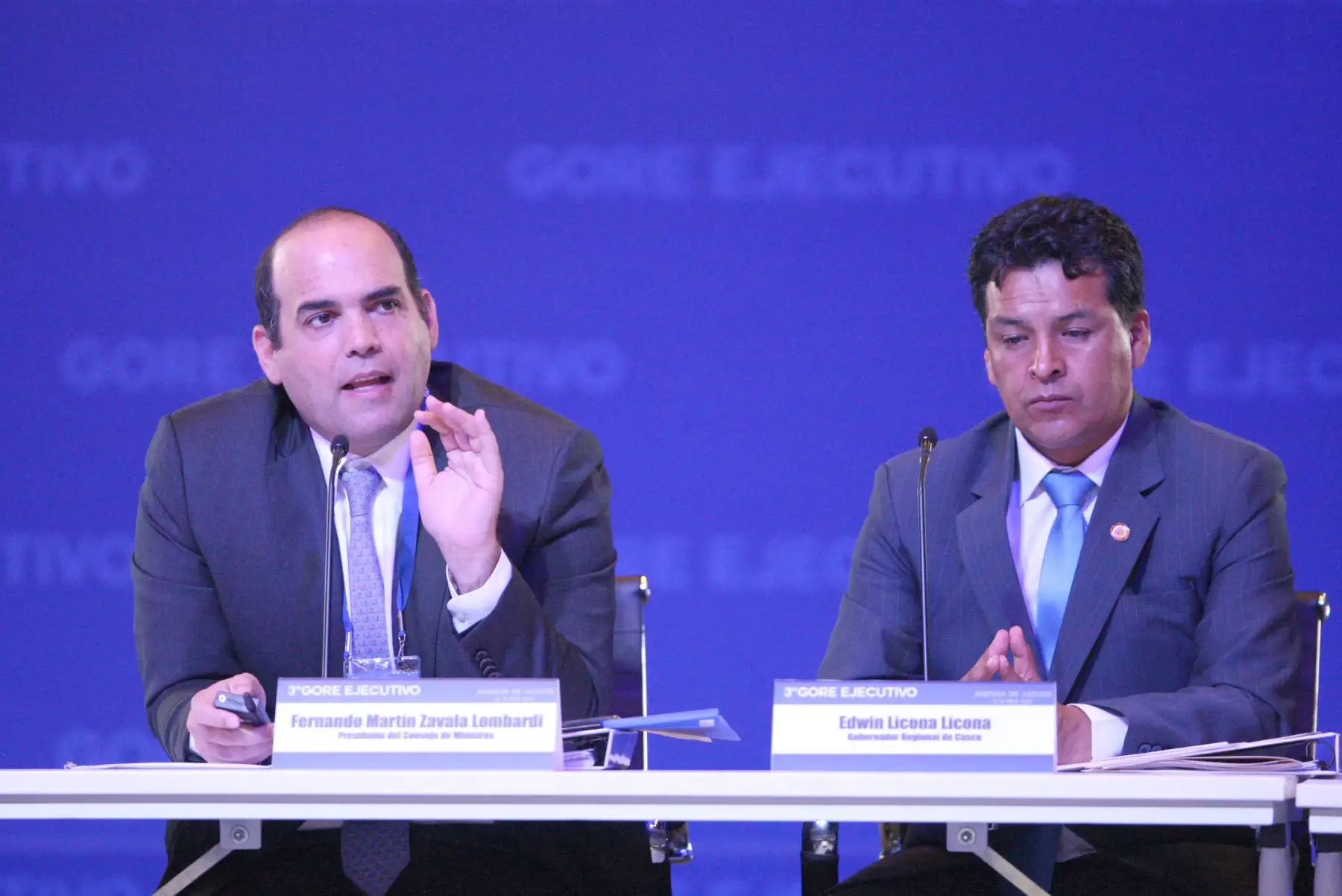 LIMA, PERÚ- FEBRERO 09. Primer Ministro Fernando Zavala, inaguró  III Gore Ejecutivo ”Agenda de Acción” 2017, en el Centro de Convenciones. Foto Andina/Jhony Laurente.