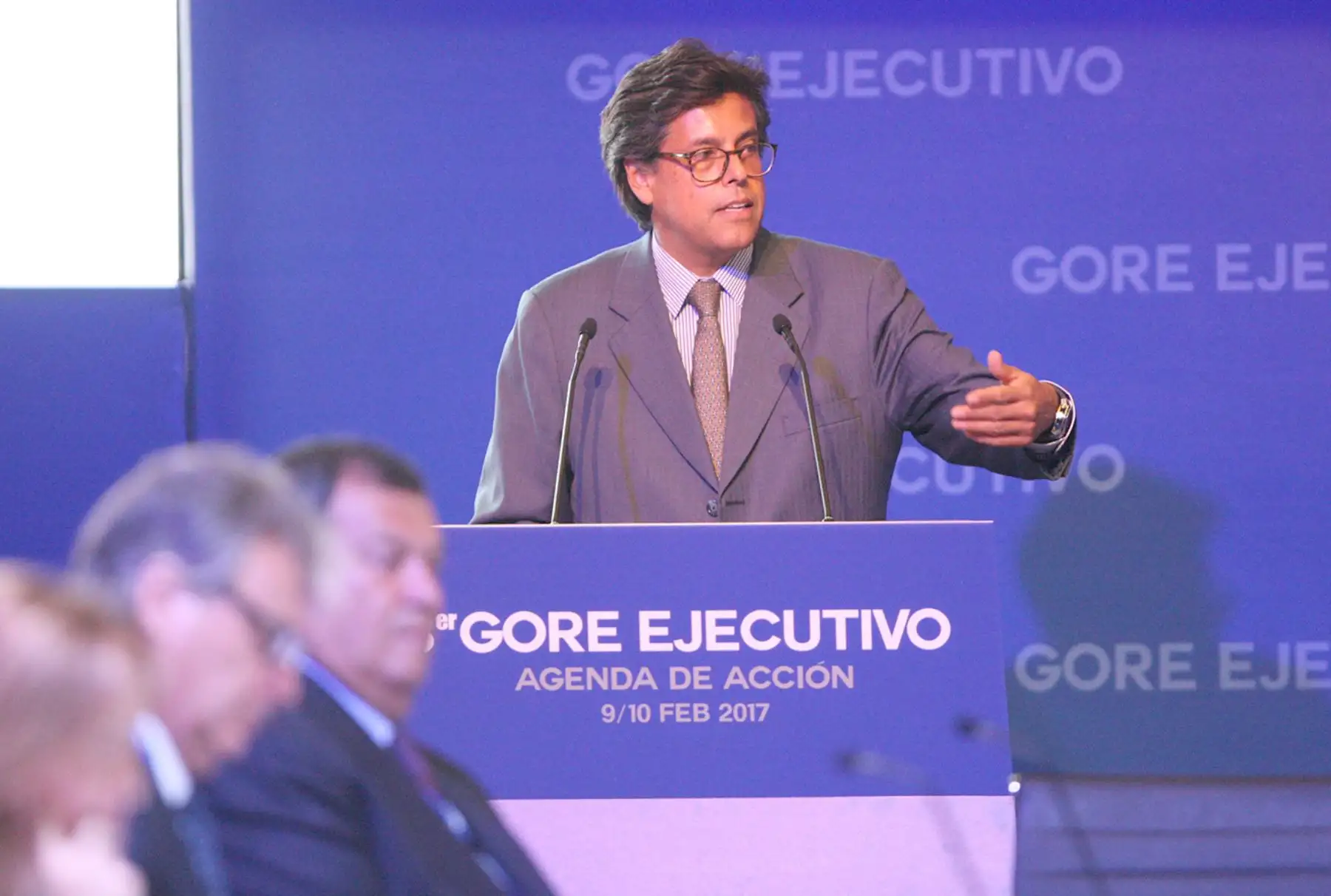 LIMA, PERÚ- FEBRERO 09.  Director de ProInversión Álvaro Quijandría participa en el III Gore Ejecutivo ”Agenda de Acción” 2017, en el Centro de Convenciones. Foto Andina/Jhony Laurente.