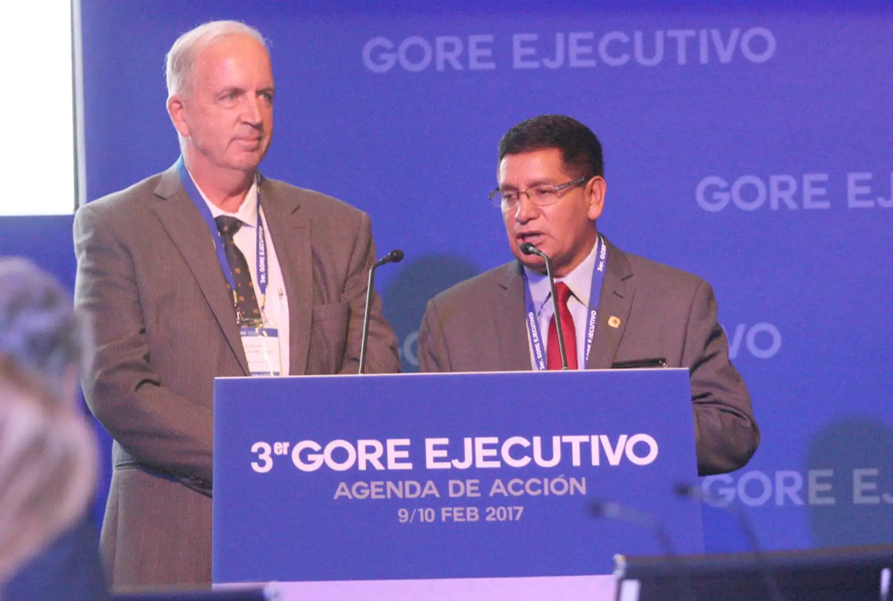 LIMA, PERÚ- FEBRERO 09. Gobernadores Regionales, durante el  III Gore Ejecutivo ”Agenda de Acción” 2017, en el Centro de Convenciones. Foto Andina/Dante Zegarra.