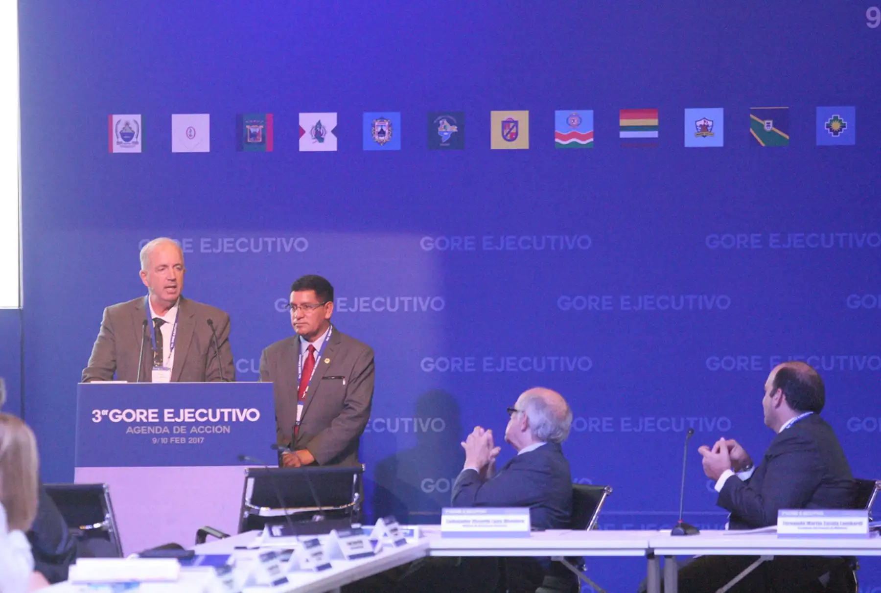 LIMA, PERÚ- FEBRERO 09. Gobernadores Regionales, durante el  III Gore Ejecutivo ”Agenda de Acción” 2017, en el Centro de Convenciones. Foto Andina/Dante Zegarra.