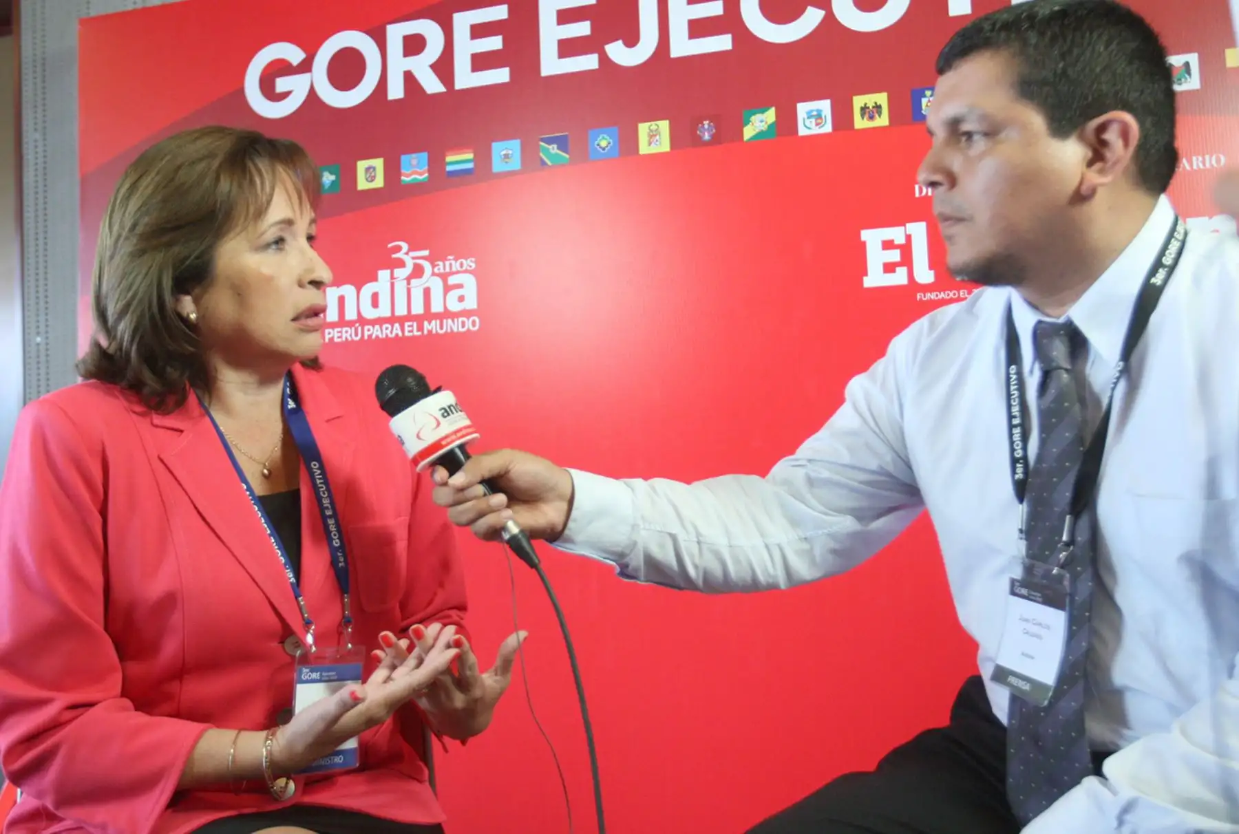 LIMA, PERÚ- FEBRERO 09.Ministra de Ambiente Elsa Galarza , en el  III Gore Ejecutivo ”Agenda de Acción” 2017, en el Centro de Convenciones. Foto Andina/Dante Zegarra.