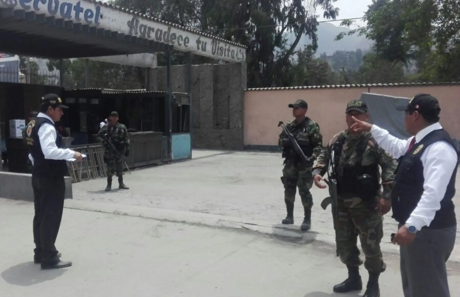 Entrada del terreno incautado que está vinculado a Rodolfo Orellana. Foto: Difusión.