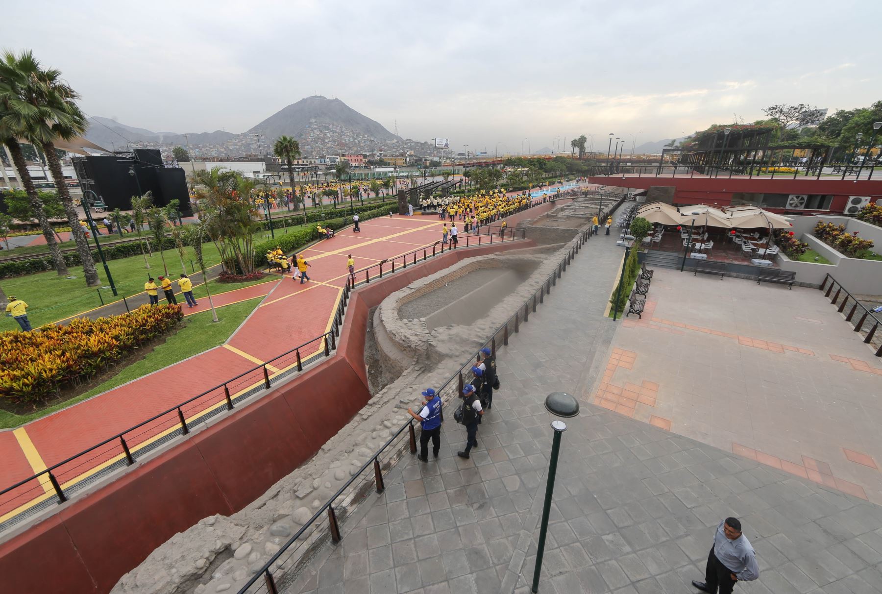 El Parque de la Muralla será punto obligado de los circuitos turísticos en Lima. Foto: ANDINA/Norman Córdova