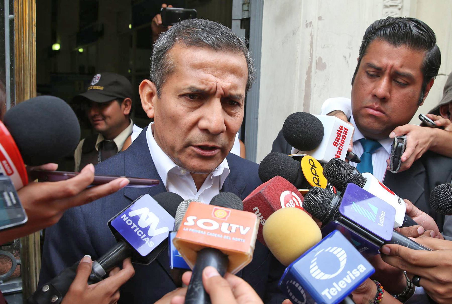 El expresidente de la República Ollanta Humala Tasso acudió a la Segunda Fiscalía Anticorrupción, que investiga las presuntas irregularidades en licitación del Gasoducto Sur Peruano a la empresa brasileña Odebrecht. Foto: ANDINA/Vidal Tarqui.
