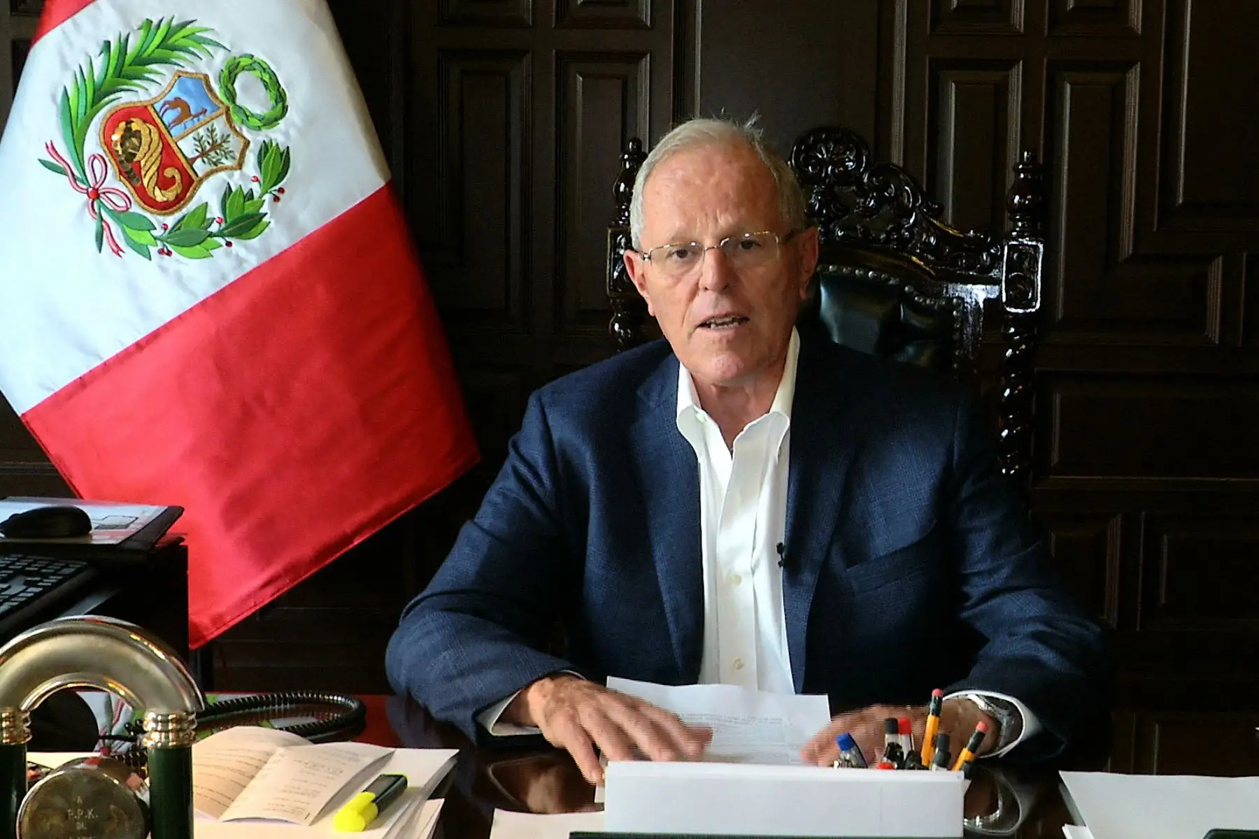 Presidente Kuczynski da a conocer la agenda de su viaje a Estados Unidos.Foto: ANDINA/Prensa Presidencia