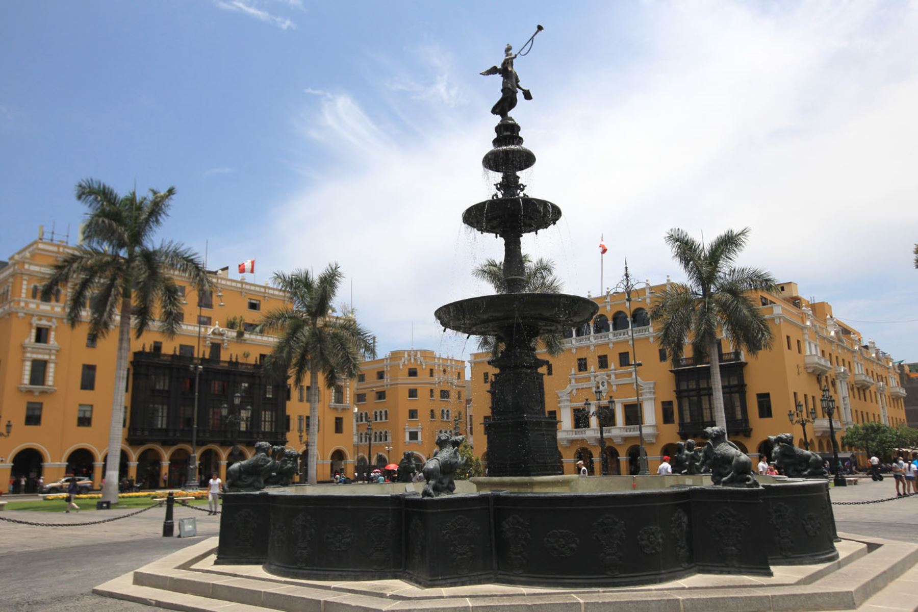 Plaza de Armas de Lima. Foto: ANDINA/Héctor Vinces