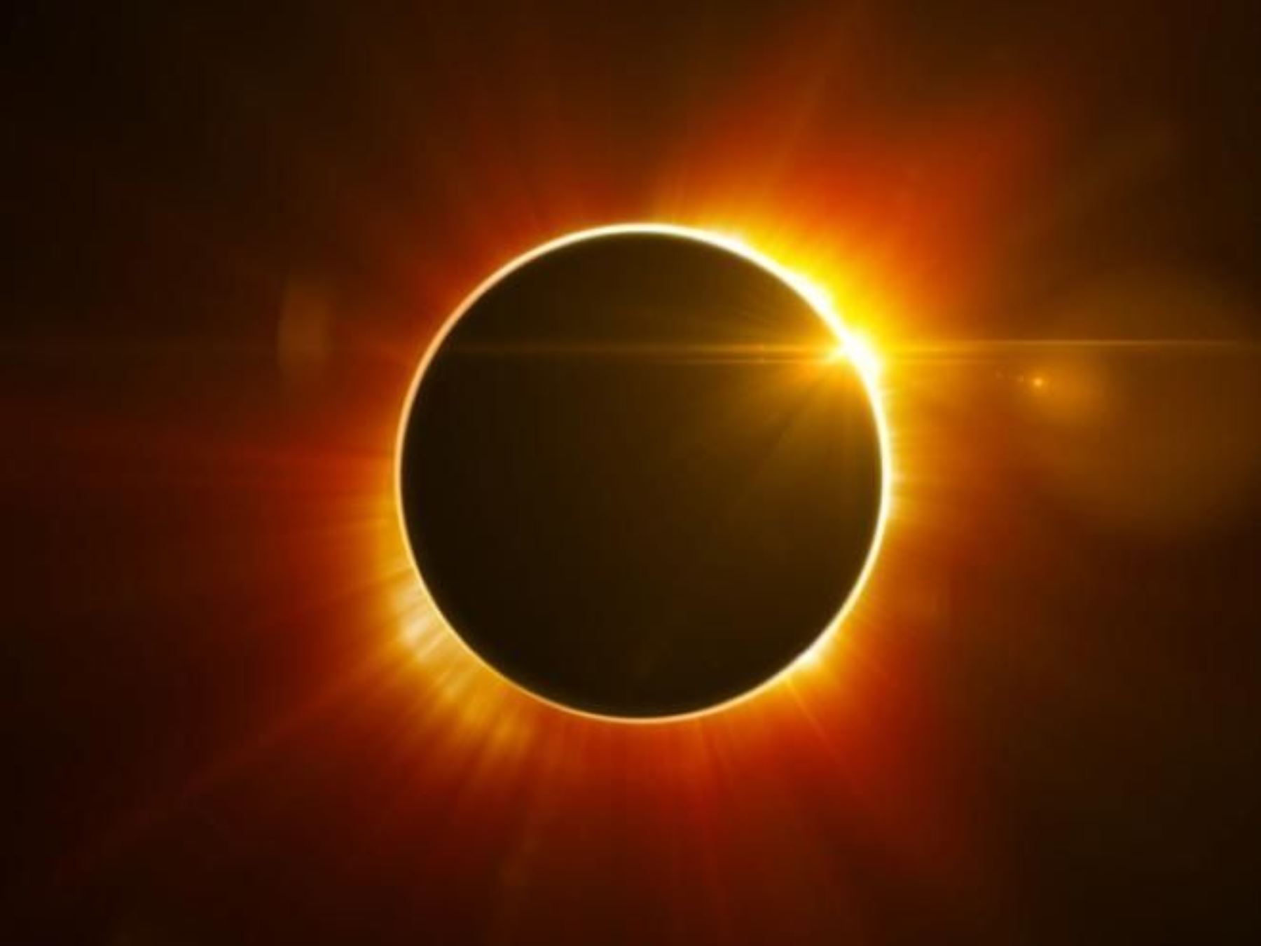 Eclipse solar con "anillo de fuego"  Foto: Internet