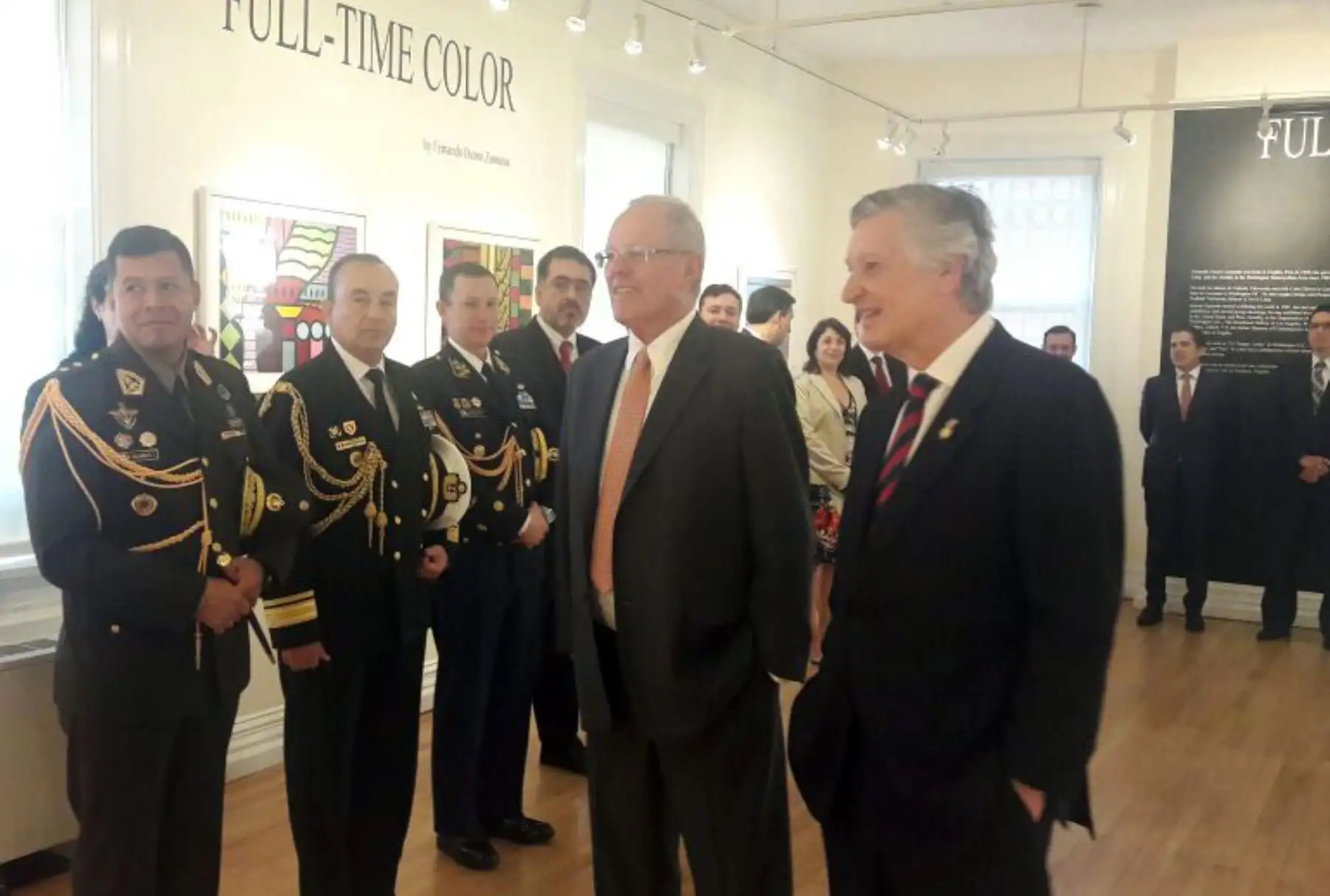 El Presidente Pedro Pablo Kuczynski, visita la Embajada de Perú en Washington .Foto: ANDINA/ Difusión