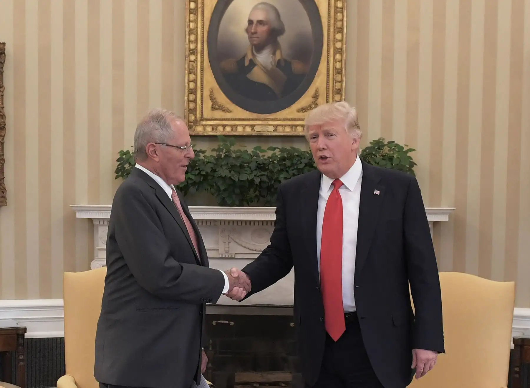 El presidente Pedro Pablo Kuczynski se reunió con su  homólogo de Estados Unidos, Donald Trump, en la sede de la Casa Blanca, en Washington.Foto: ANDINA/Lenin Nolly Araujo
