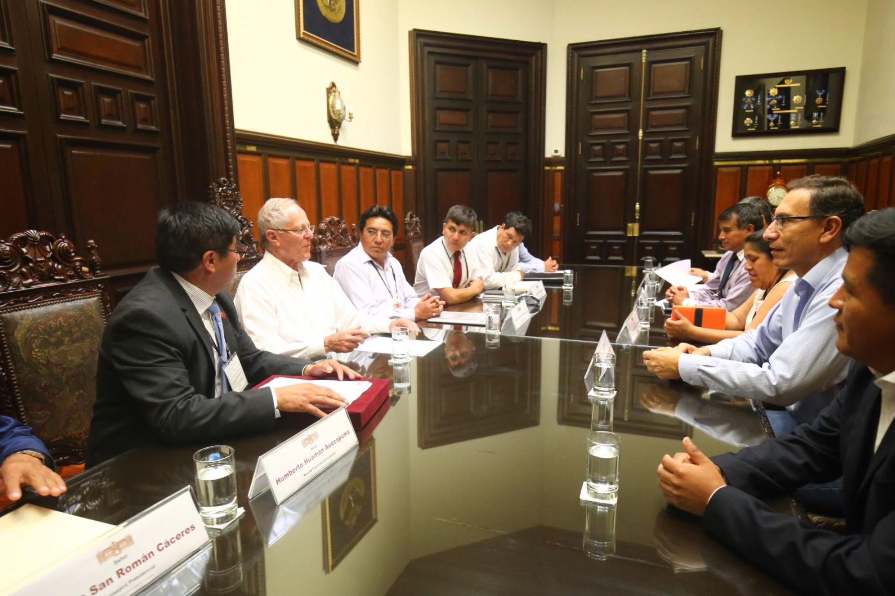 Presidente Pedro Pablo Kuczynski se reúne con alcaldes de la mancomunidad de Urubamba. Foto: ANDINA/ Prensa Presidencia