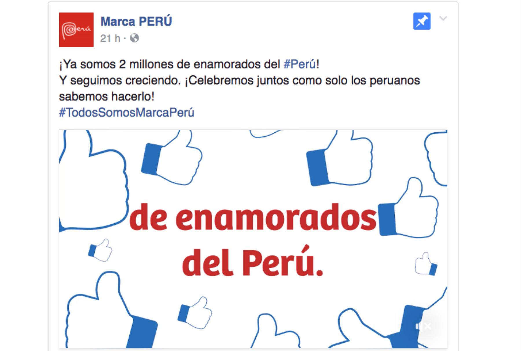 Facebook Marca Perú